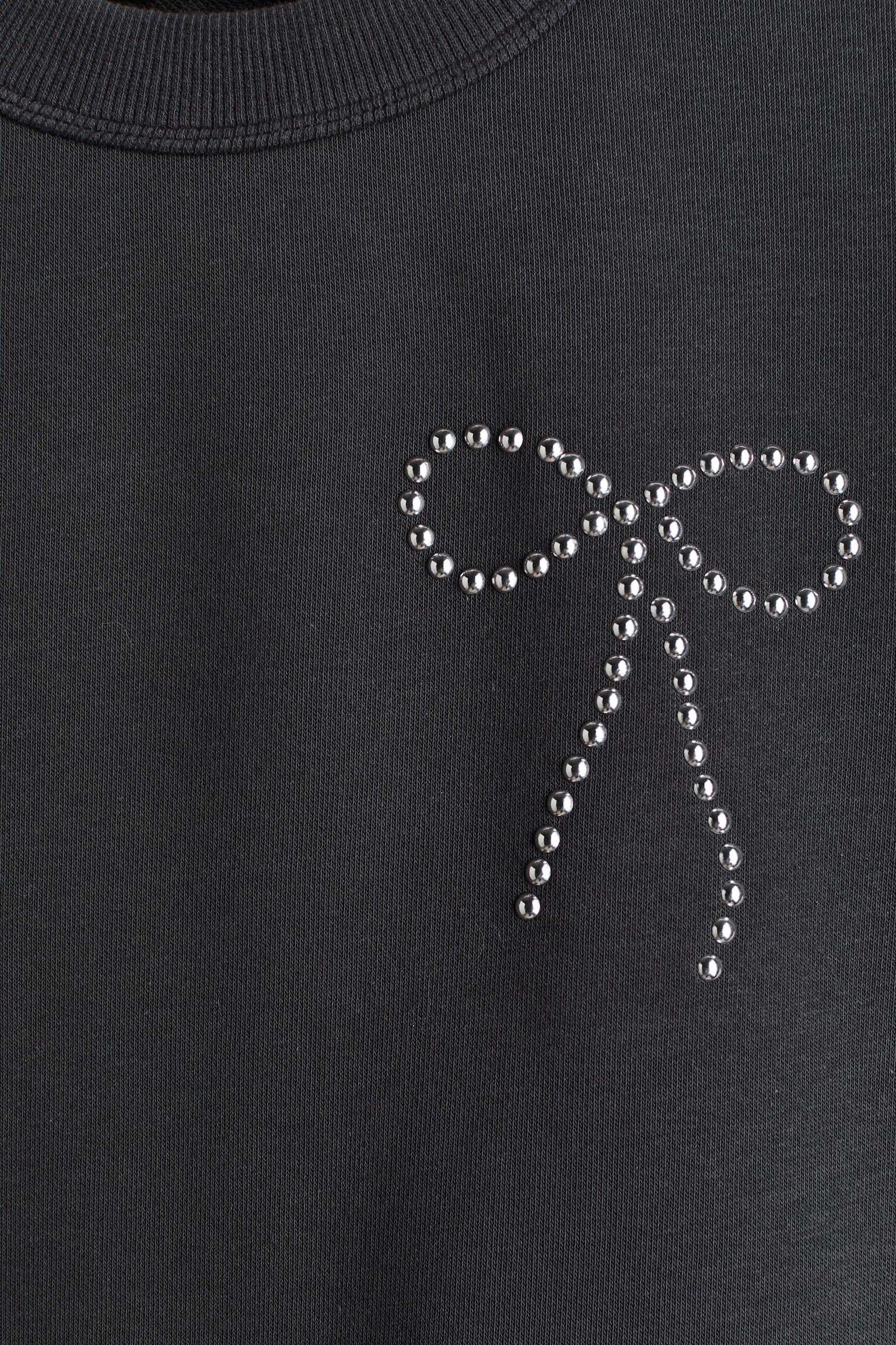 Camiseta con motivo decorativo - Gris oscuro/Lazo/Rosa claro/Lazos/Gris claro jaspeado/Cuentas - 5