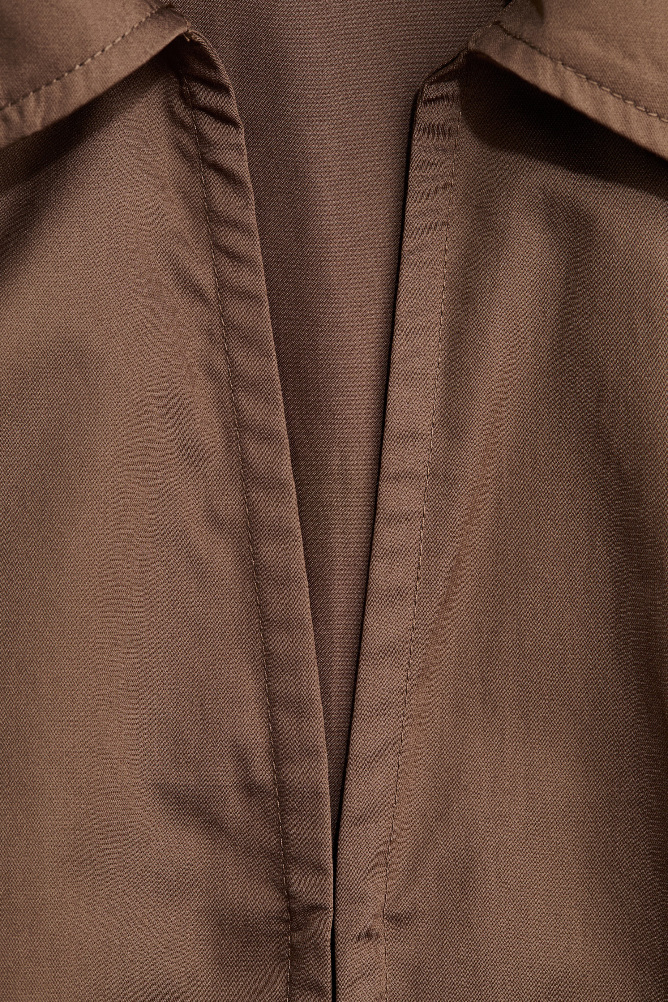 View larger image: Sleeveless cotton shirt - Dark mole - Ladies | H&M IN 4