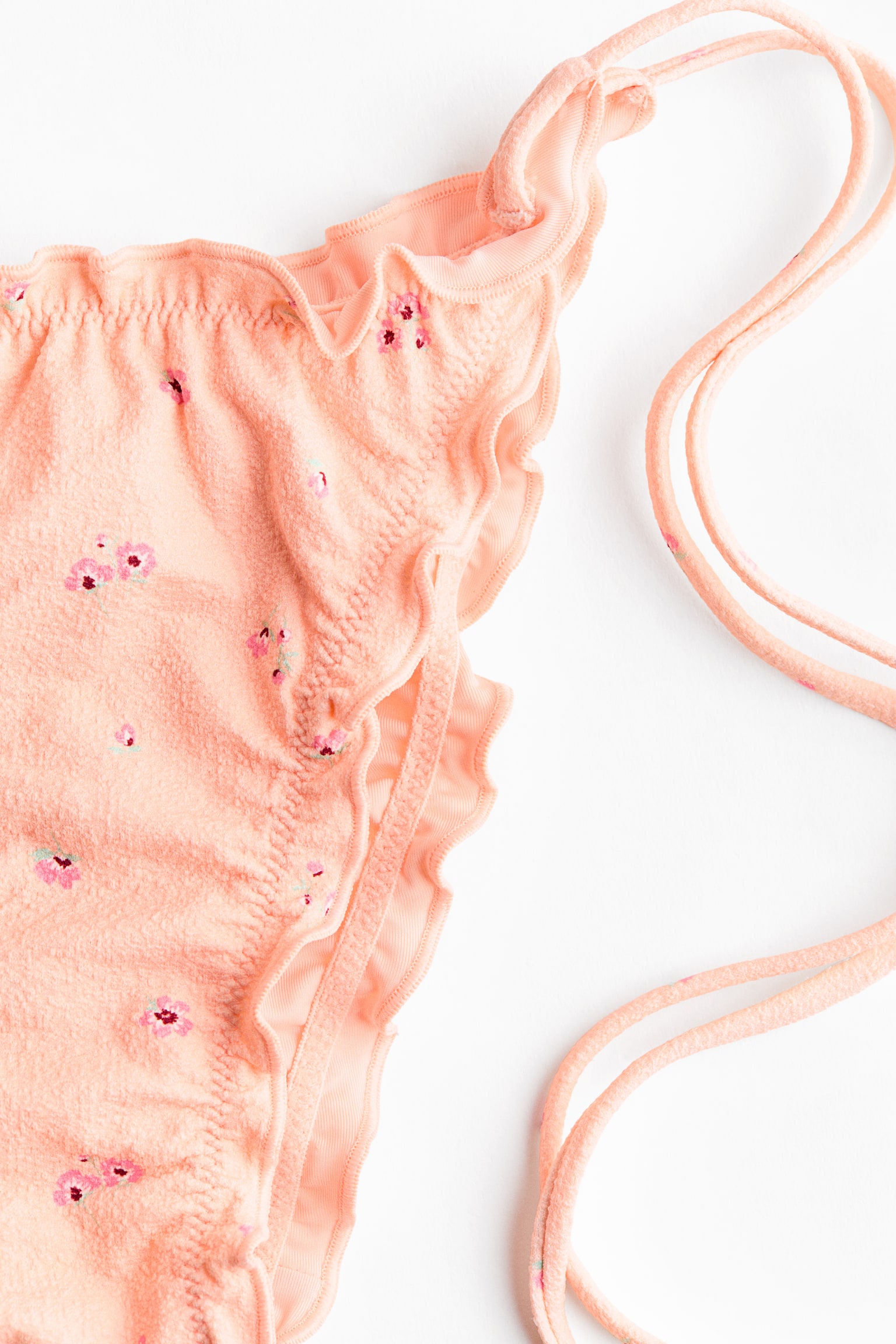 תחתוני ביקיני טנגה בגזרת צ'יקי - ורוד אפרסק/פרחוני/משמש/קרם/פרחוני - 3