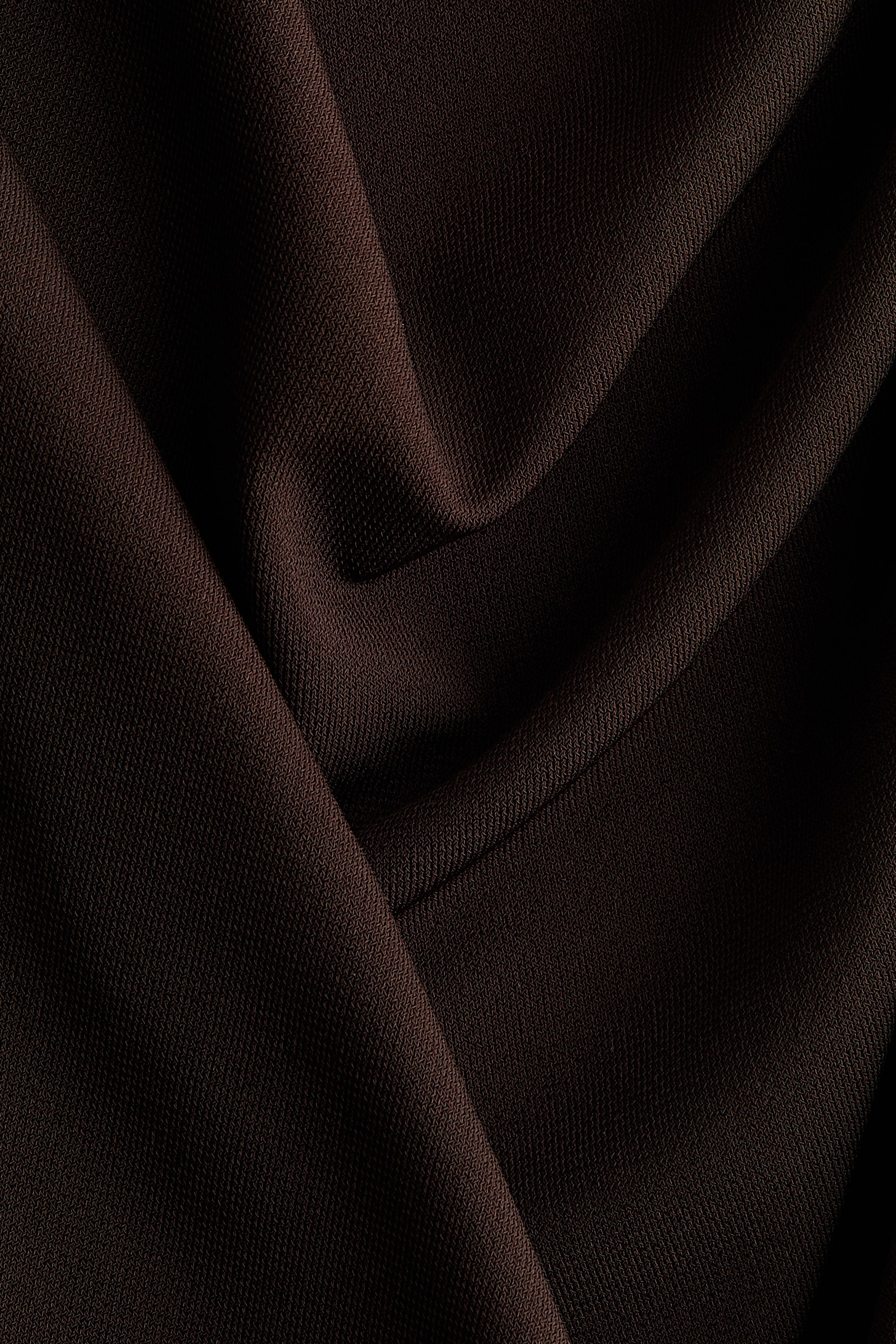 View larger image: Draped one-shoulder dress - Dark brown - Ladies | H&M GB 5