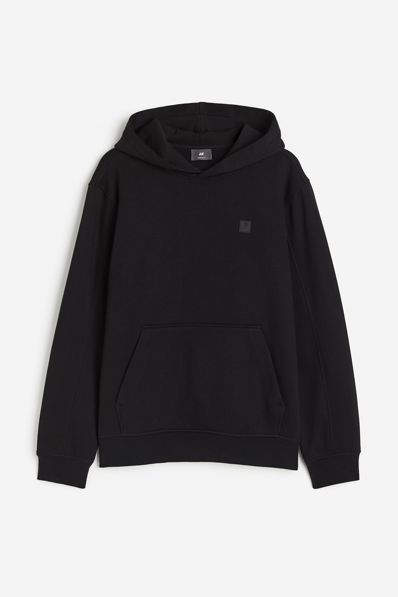 Loose Fit Hoodie - Black/Light pink - 1