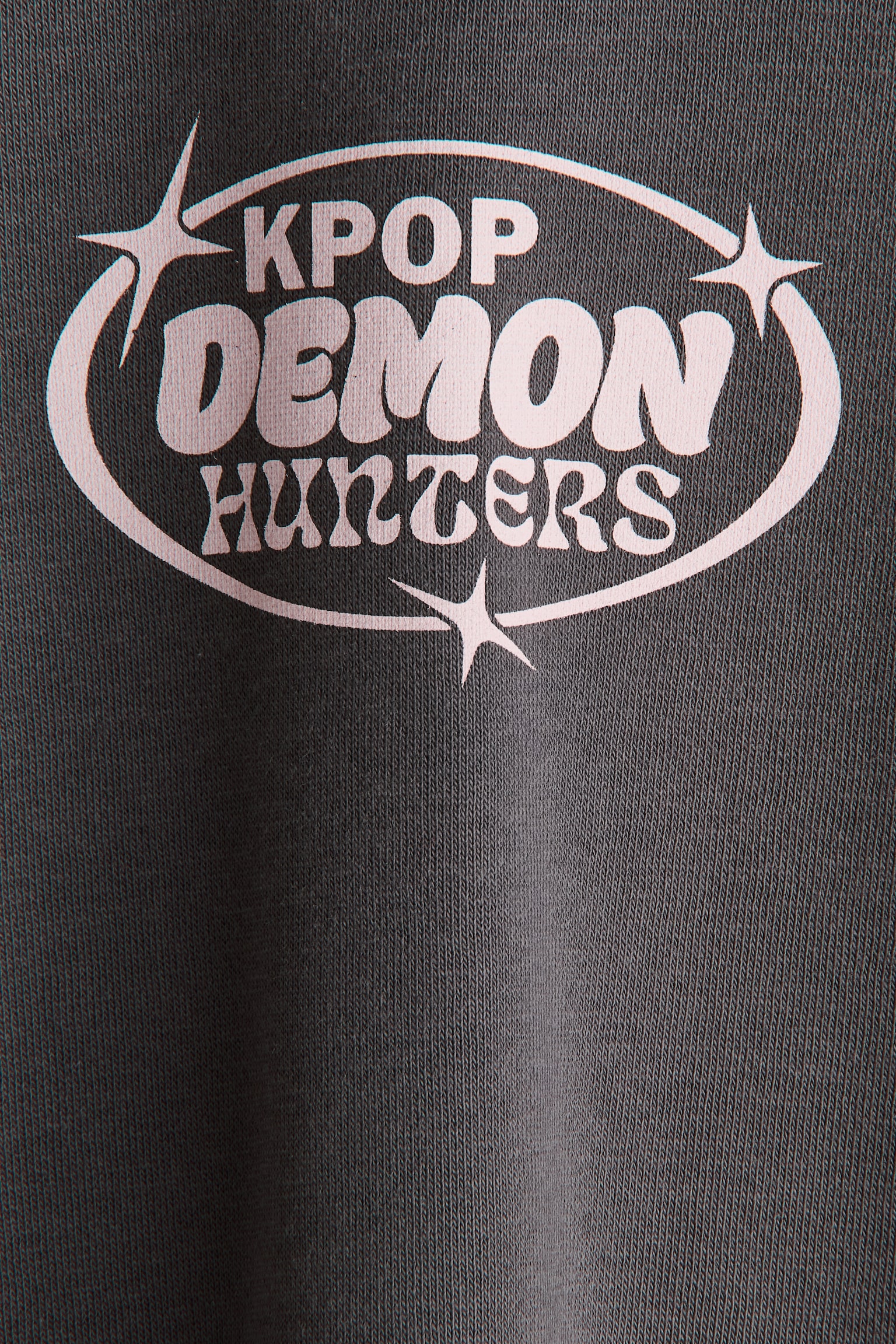 Детское худи H&M Printed brushed-inside, цвет: Dark Mole/Kpop Demon Hunters — фото 2