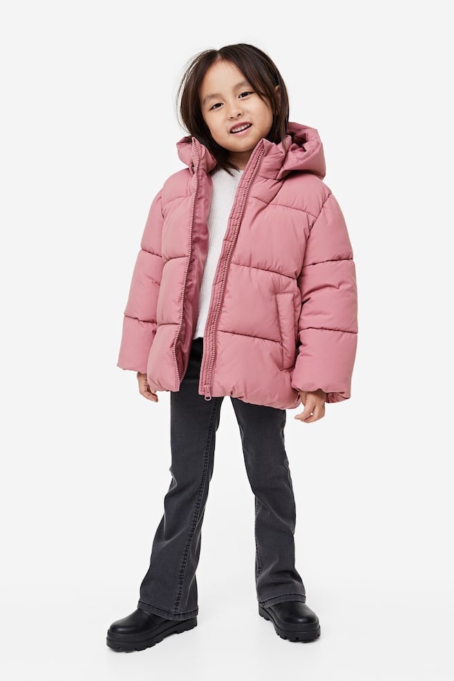 Water-repellent puffer jacket - Pink/Powder pink/Floral/Beige/Leopard print - 3