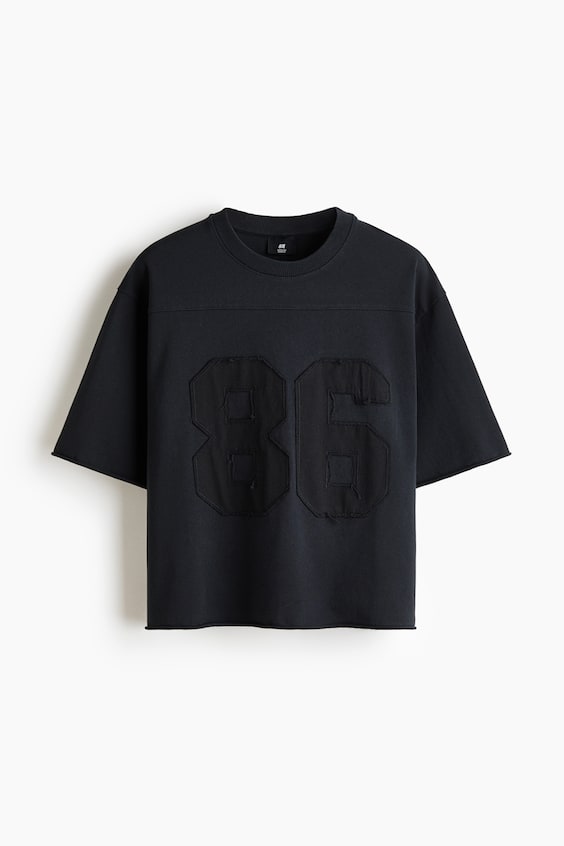 Мужские футболки H&M Oversized Motif-Detail Cotton T-Shirt