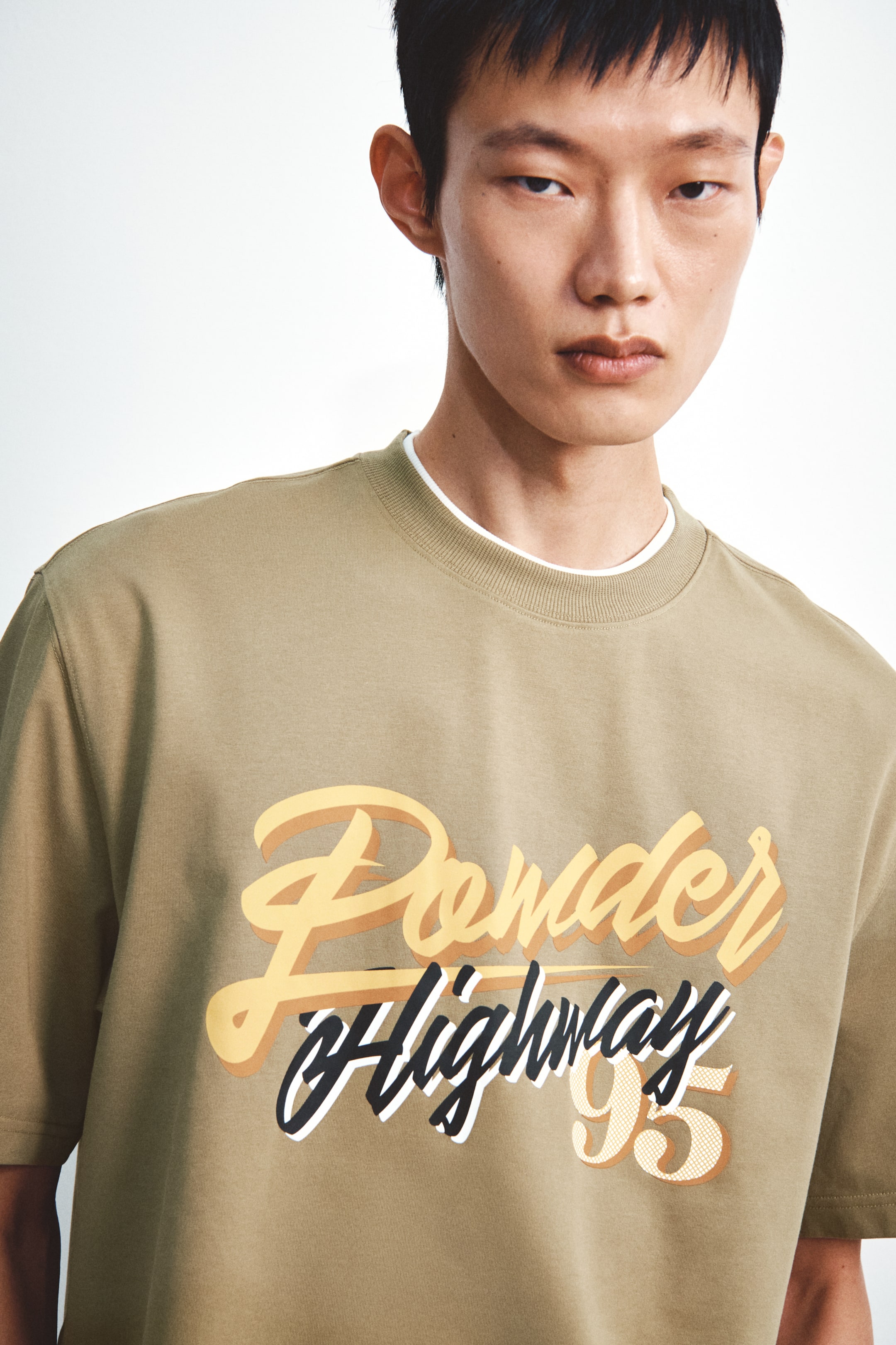 Xem ảnh lớn hơn: Áo thun cotton in hình - Màu be/Powder highway - Men | H&M VN 4