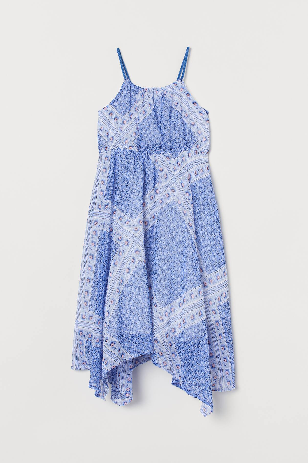 Maxi dress - Sleeveless - Maxi - Blue/Patterned - Kids | H&M GB