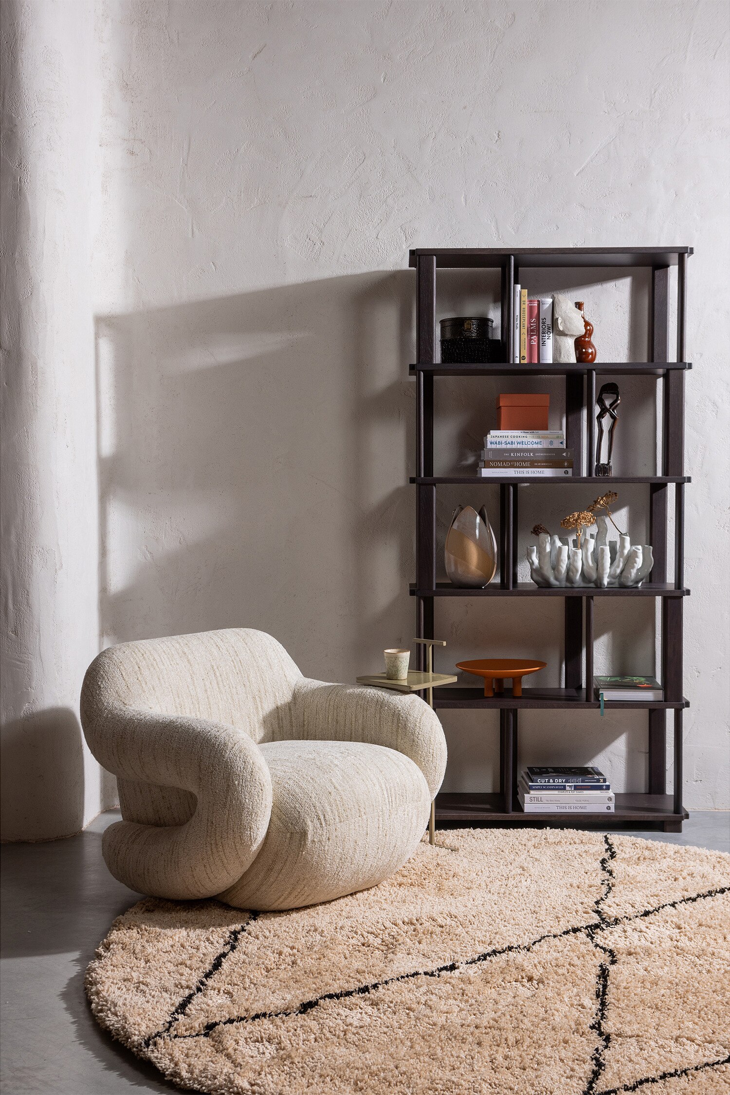 Folke Fauteuil - Naturel/Rose