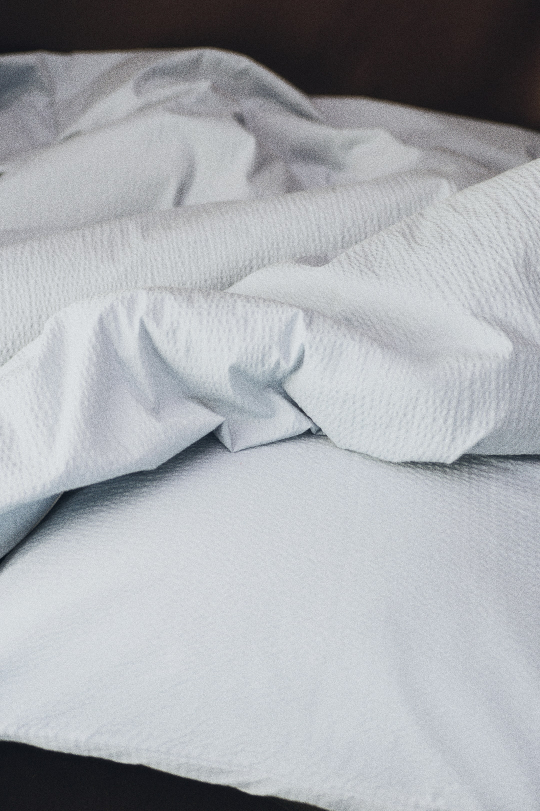Agrandir l'image: Parure de couette lit simple en seersucker - Bleu ancien clair - HOME | H&M BE 1
