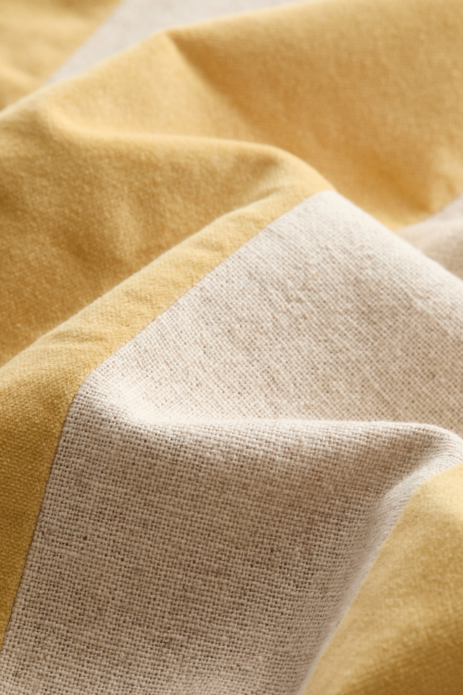 Linen-blend cushion cover - Yellow/Beige striped/Light beige/Brown striped/Light pink/Beige striped/Light green/Beige striped/Light beige/Black striped - 4