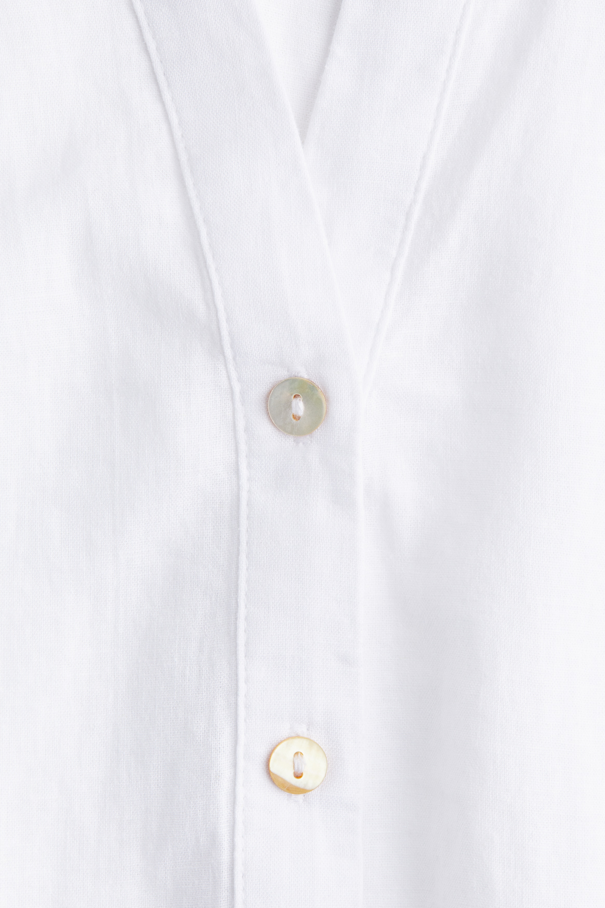 Linen-blend sleeveless shirt