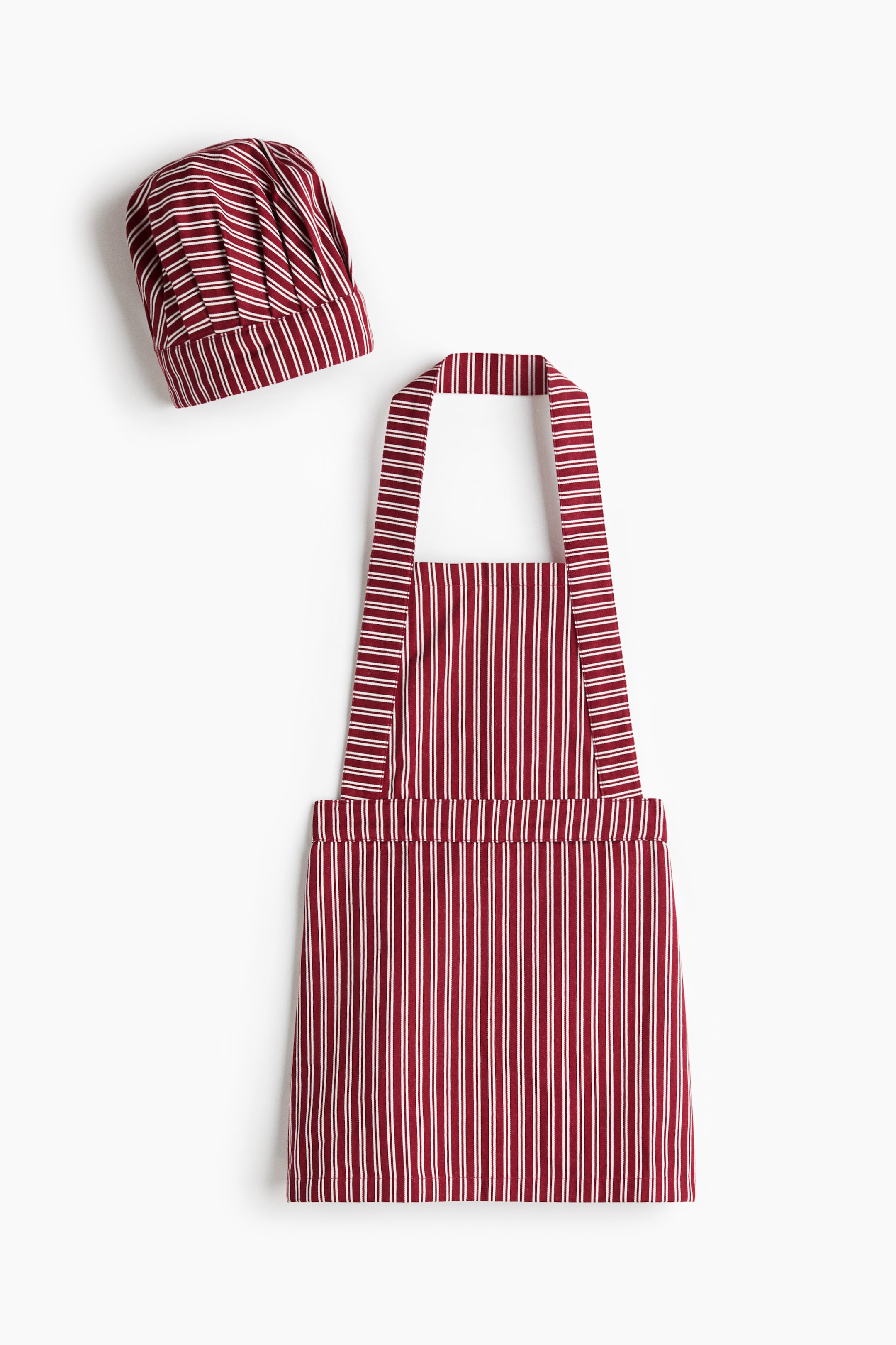 View larger image: Children's chef set - Dark red/White Striped - Home All | H&M IE 1