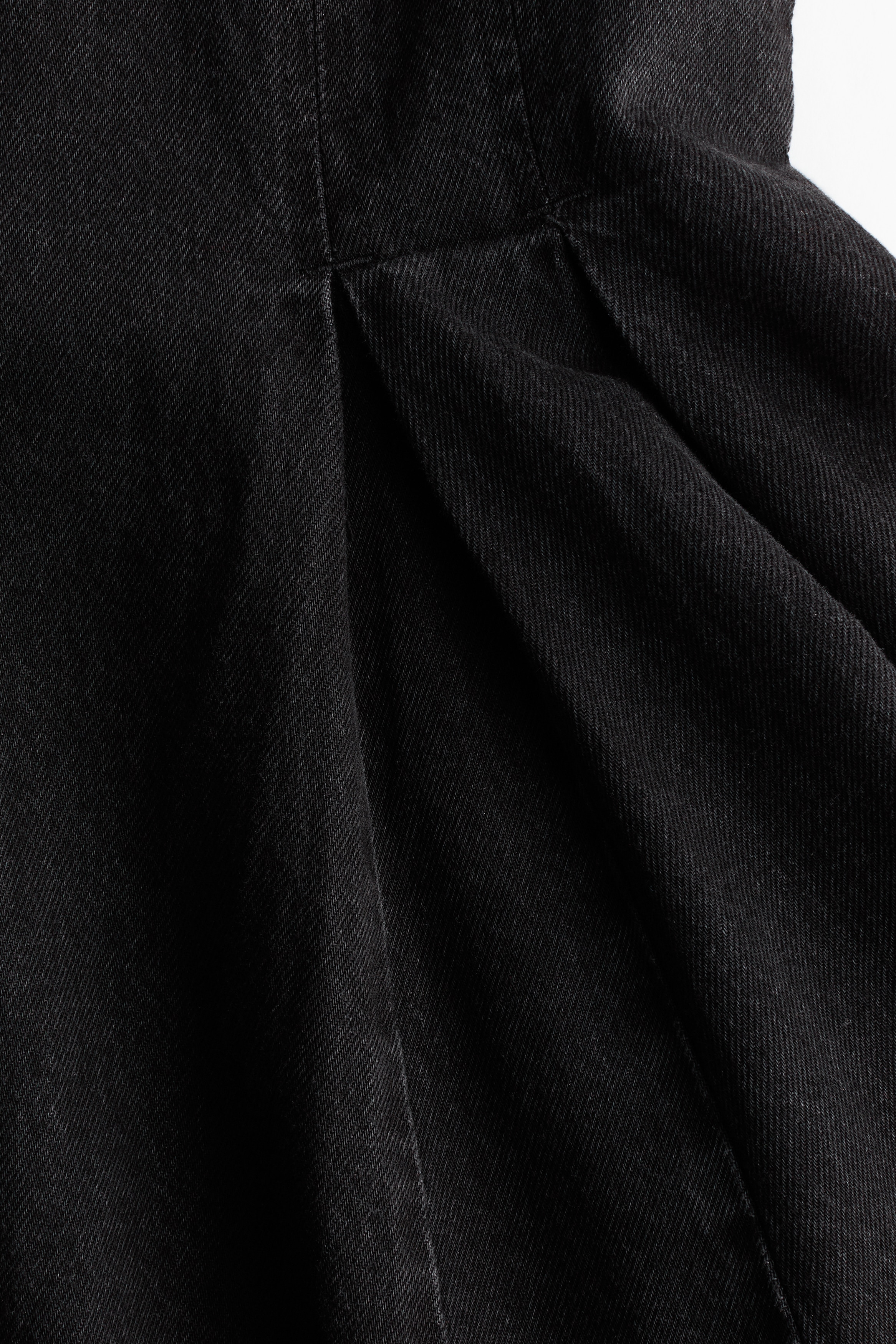 h and m black denim dress Black midi satin slip dress 'Majestic' main image 0