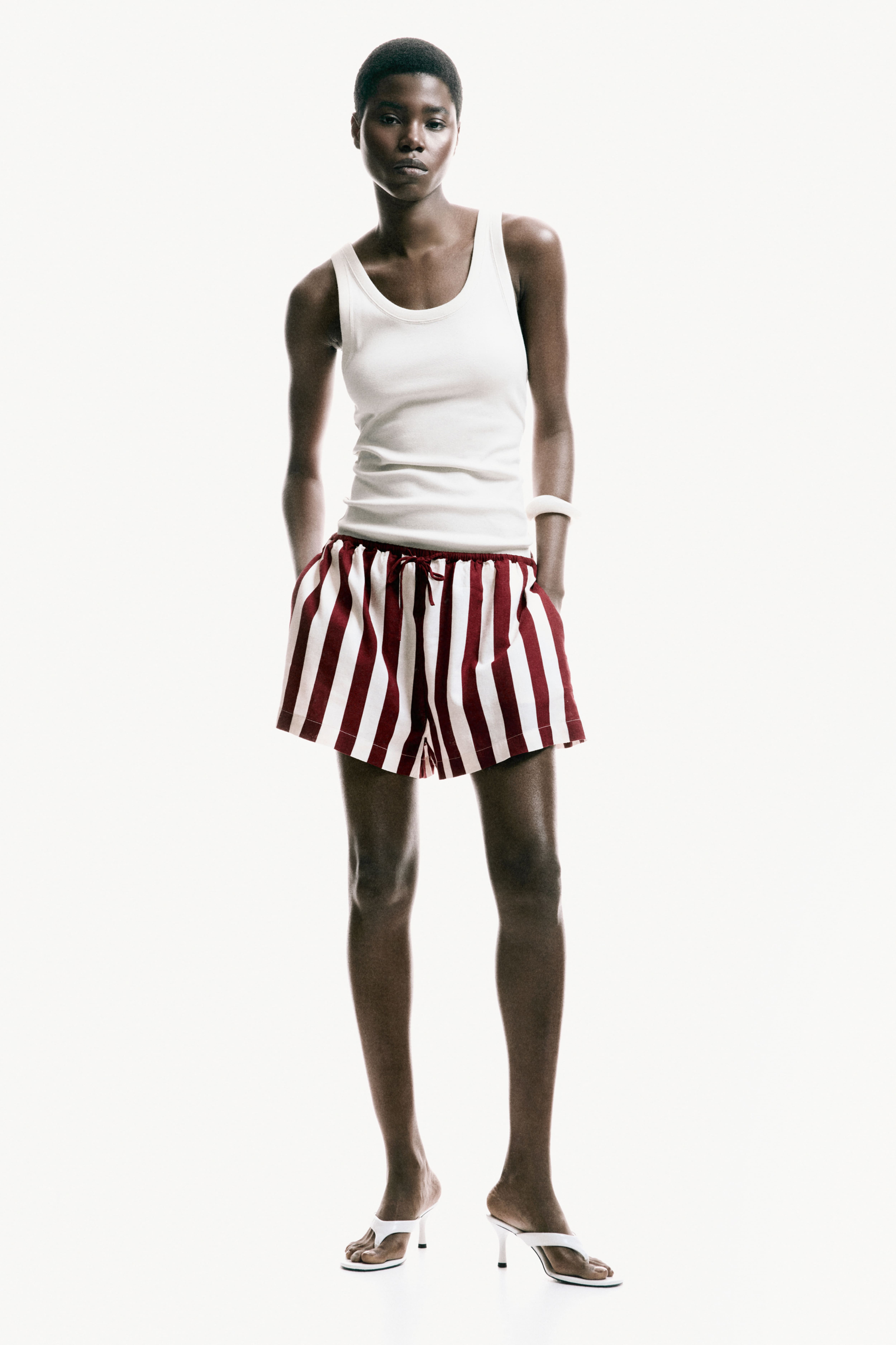 Linen-Blend Shorts