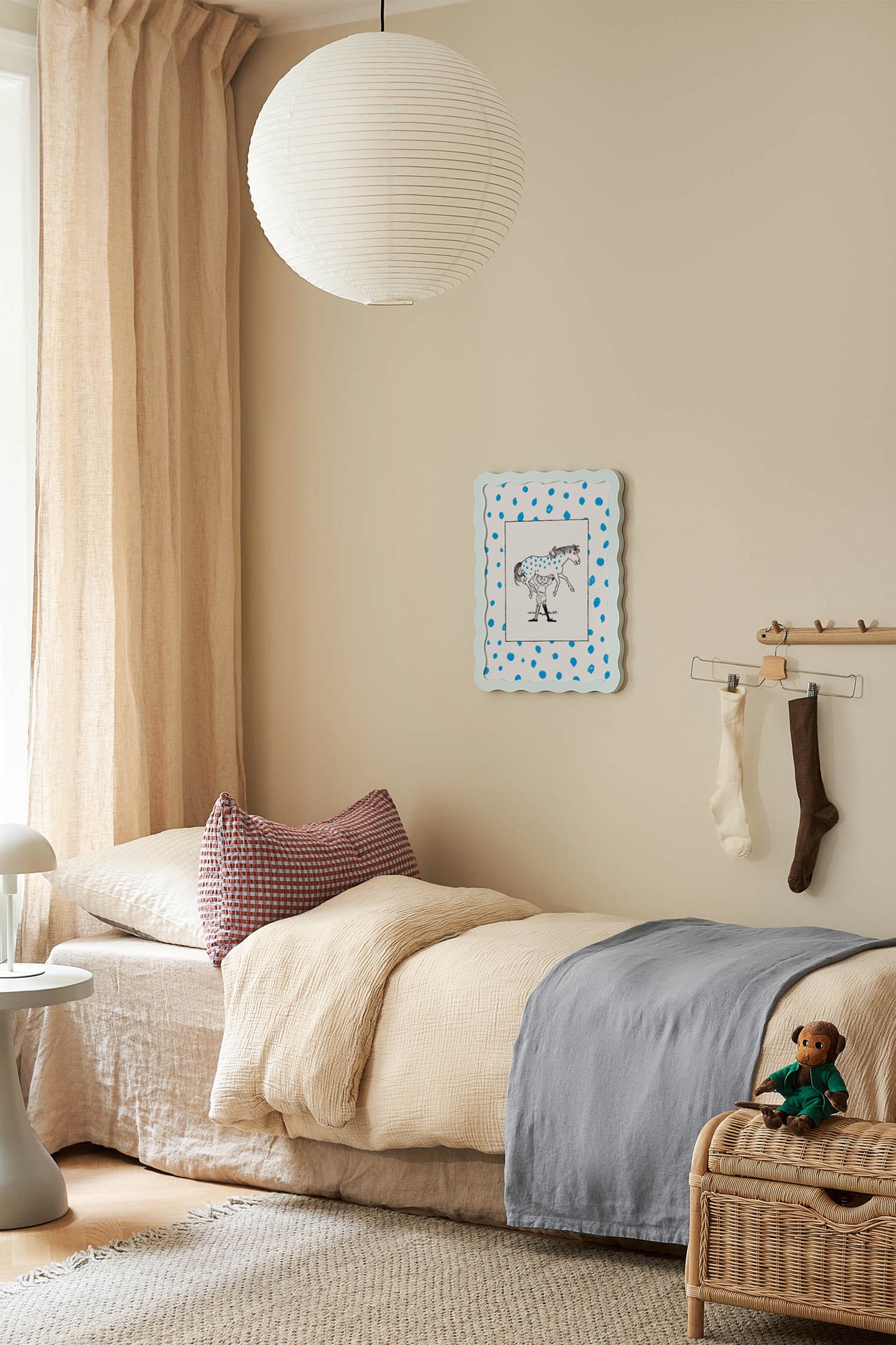 Pippi Blue Dots Poster - Blue