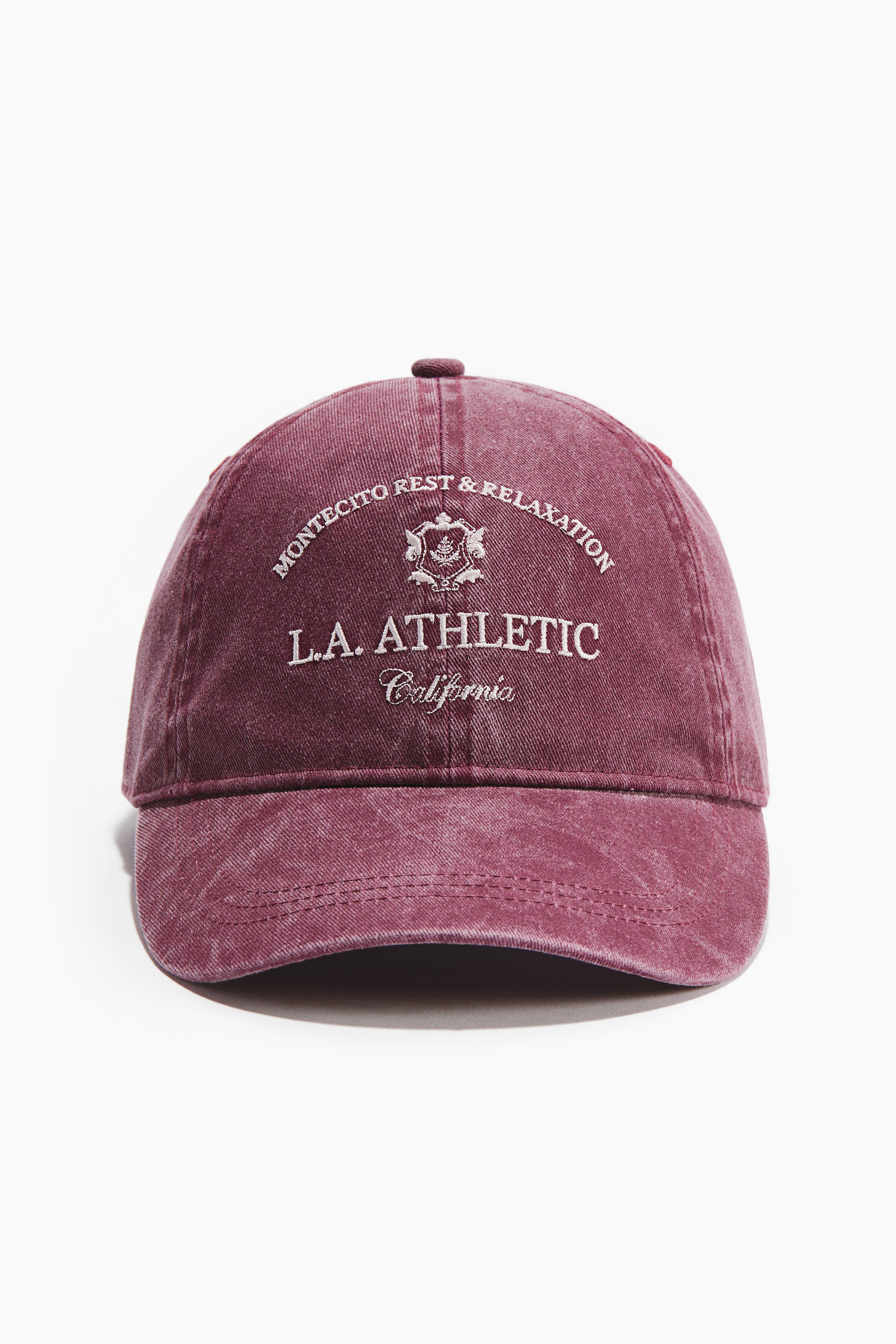 Gorra de sarga con motivo bordado - Rojo oscuro/L.A. Athletic/Crema/Boston/Marrón oscuro/Balance/Beige oscuro/NY/Verde oscuro/Chicago/Verde caqui oscuro/Atelier/Azul marino/Le Marais/Beige claro/Chicago/Azul oscuro/Running Club/Beige/Rowing Club/Beige/Running Club/Verde/San Francisco