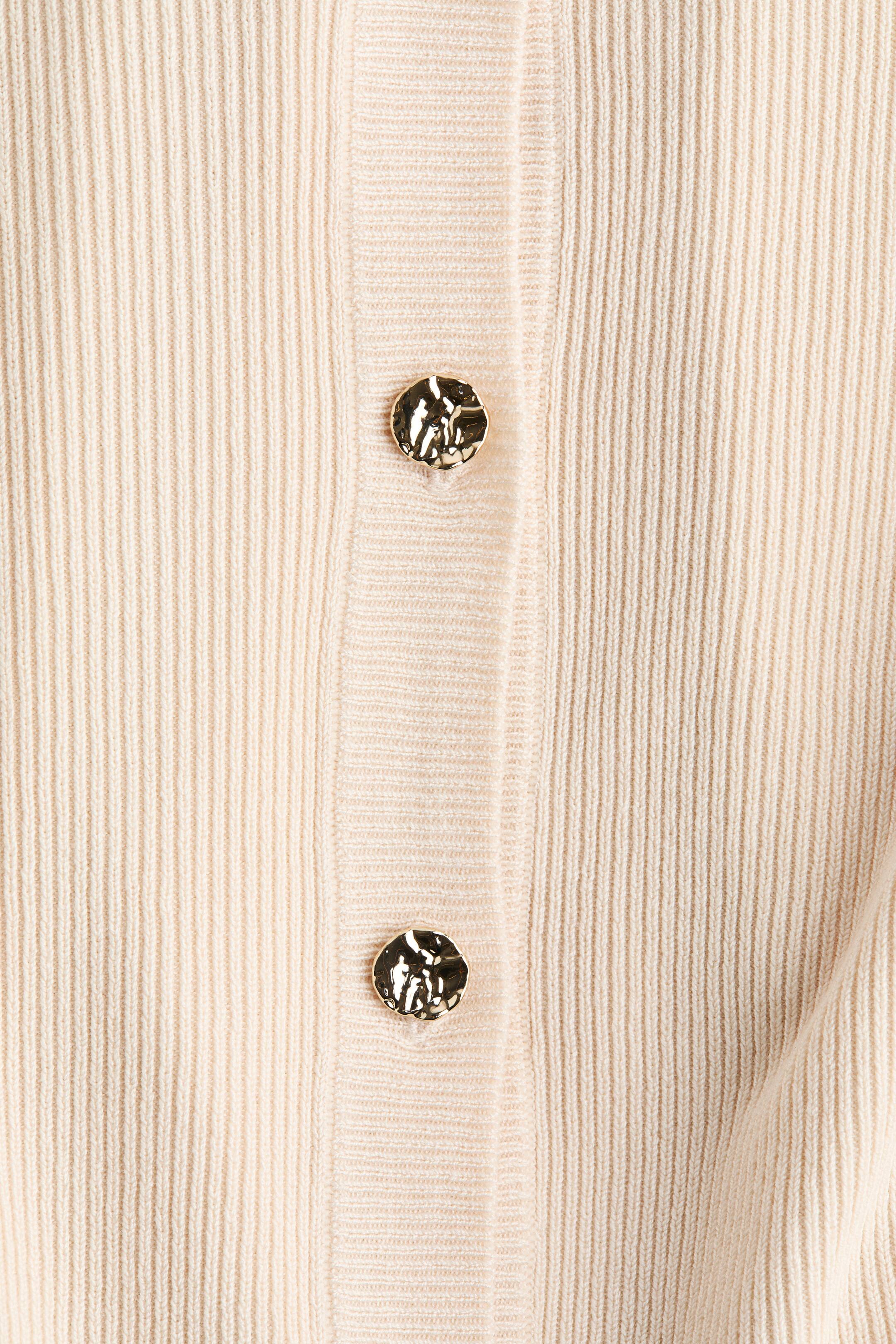 查看大圖: Frill-trimmed cardigan - 淺米色 - Ladies | H&M HK 5