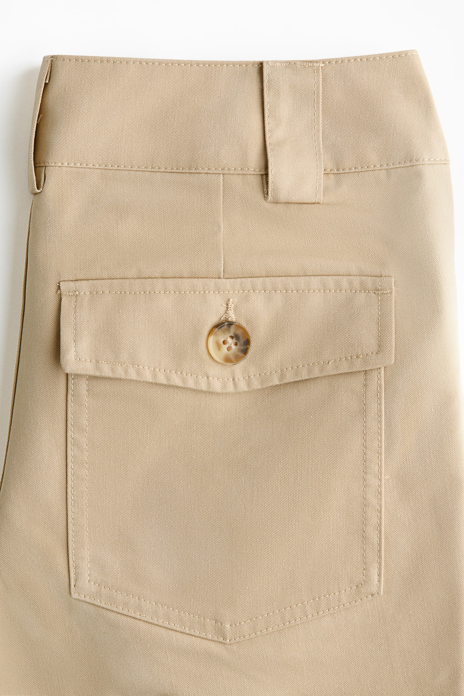 트윌 플레어 팬츠 - 베이지/Light denim blue - 3