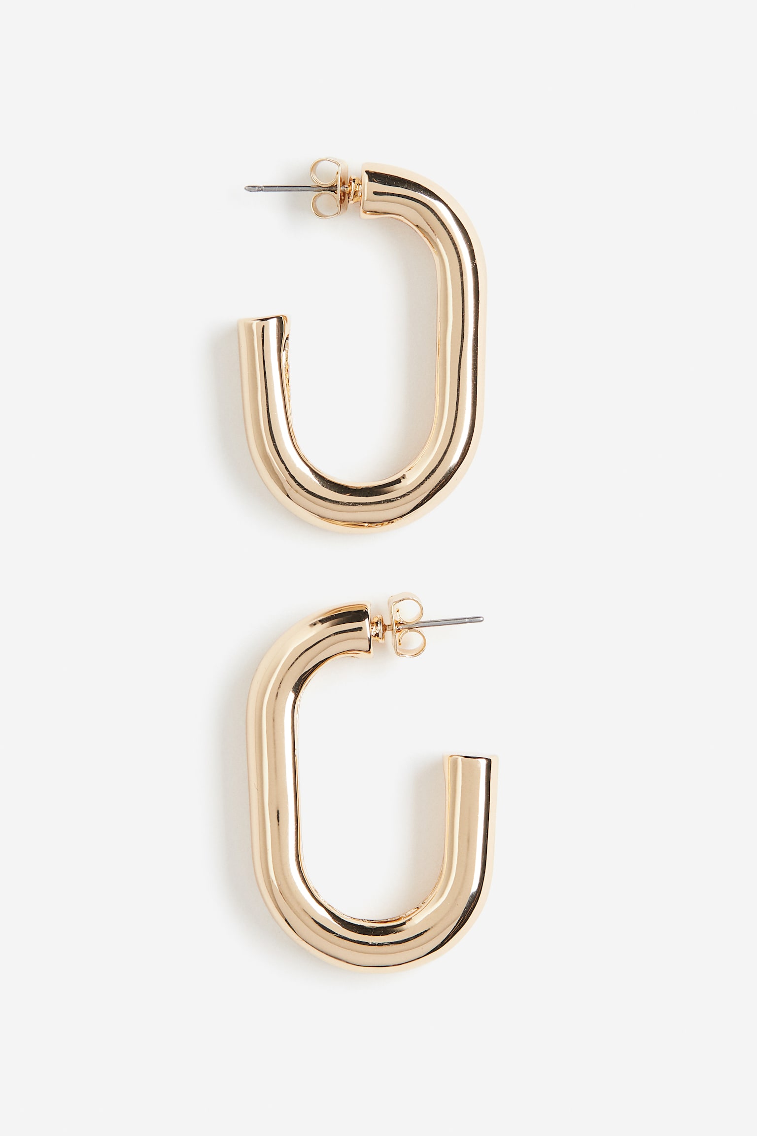 Hoop earrings - Gold-coloured - 1