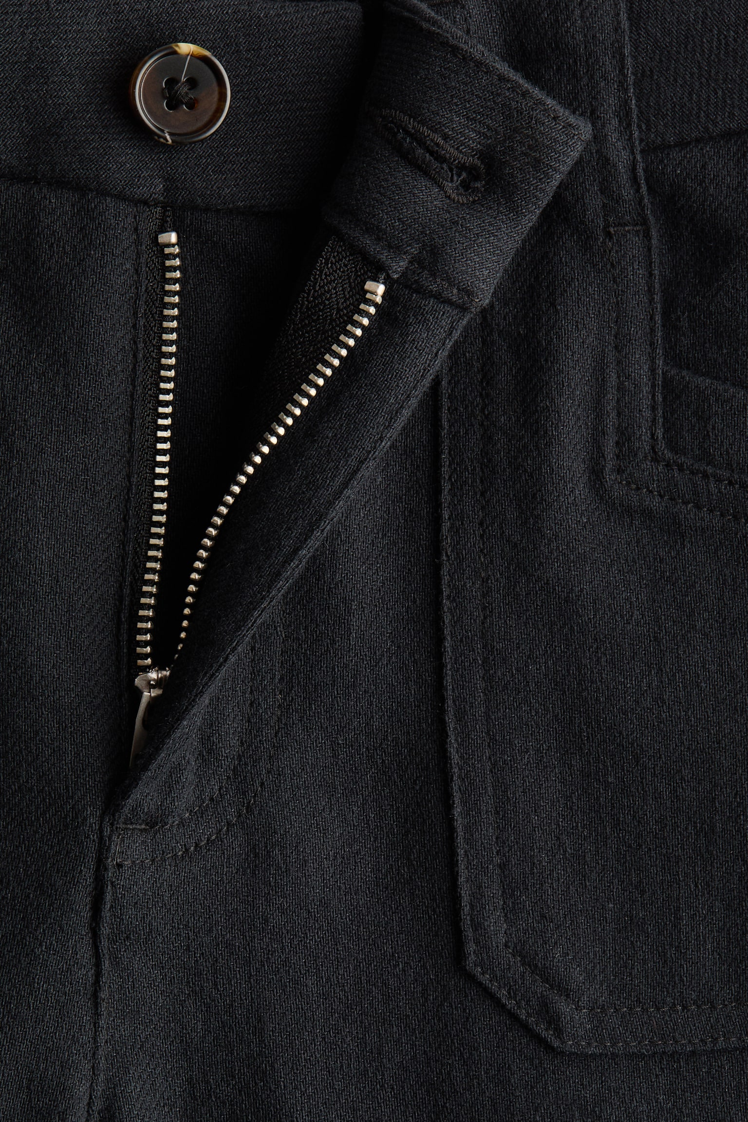 Wide twill trousers - Negro/Beige/Verde caqui - 6