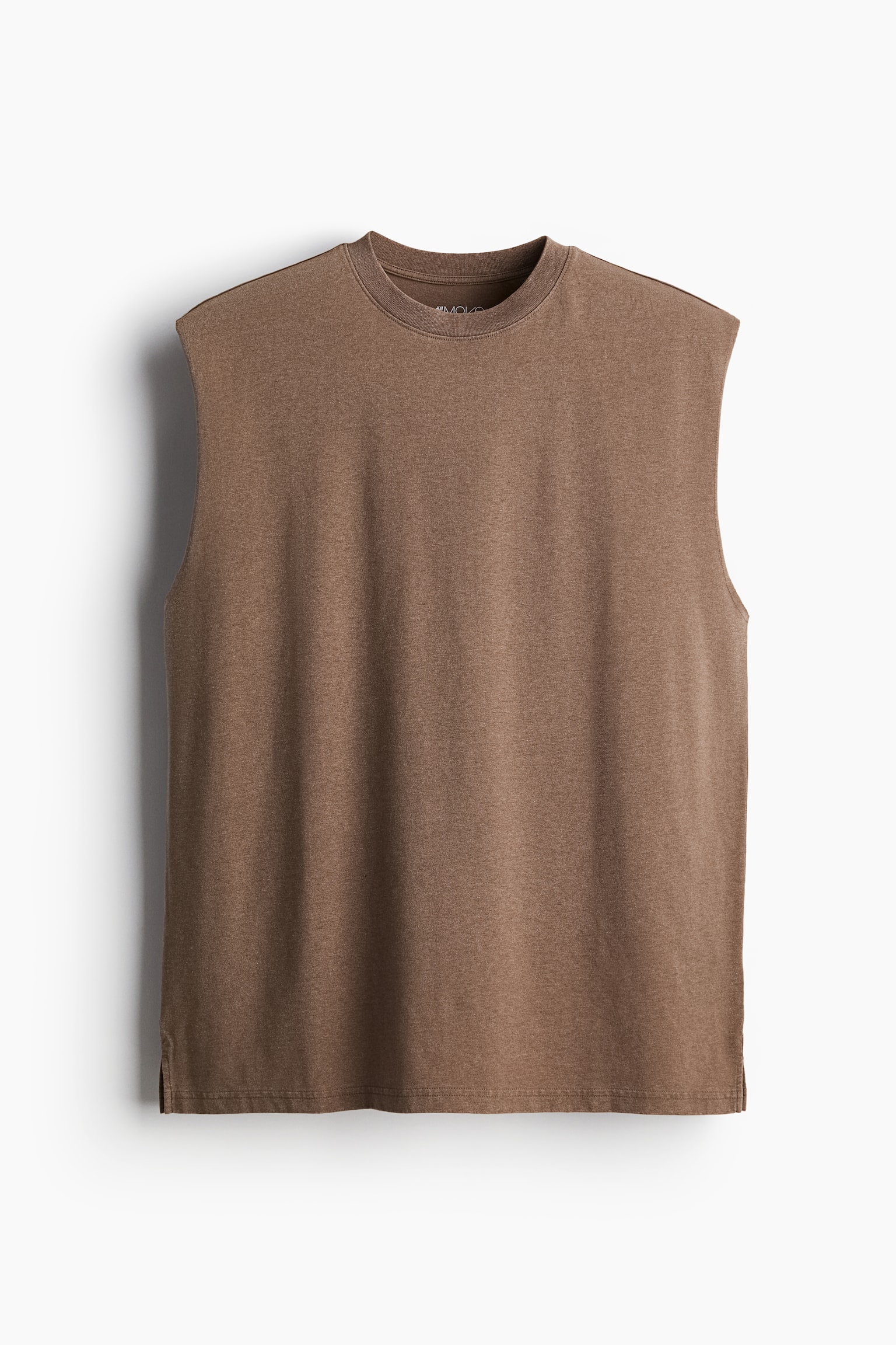 Loose Fit Sports Tank Top - Brown/Black - 2