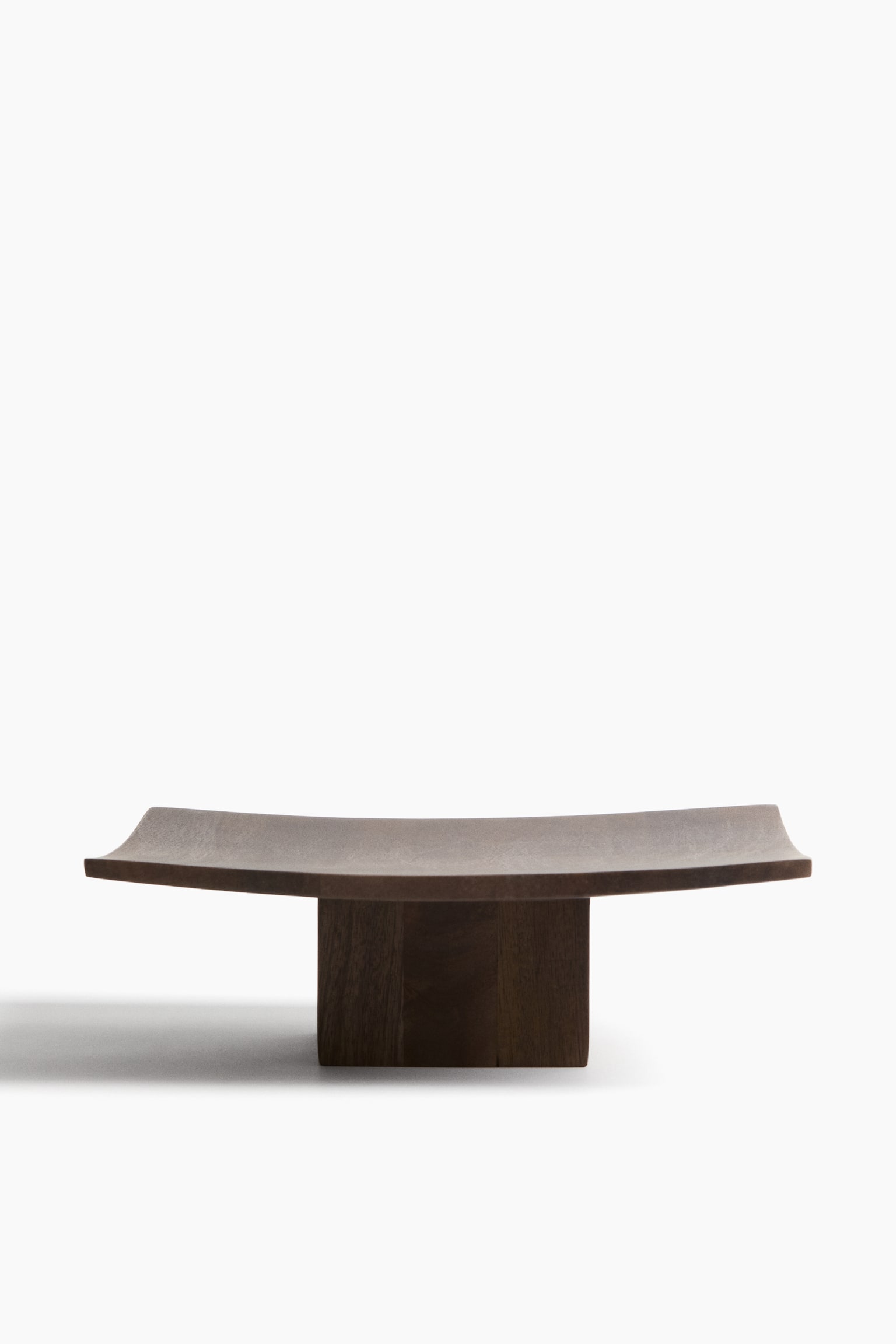 Wooden serving plate - Dark brown