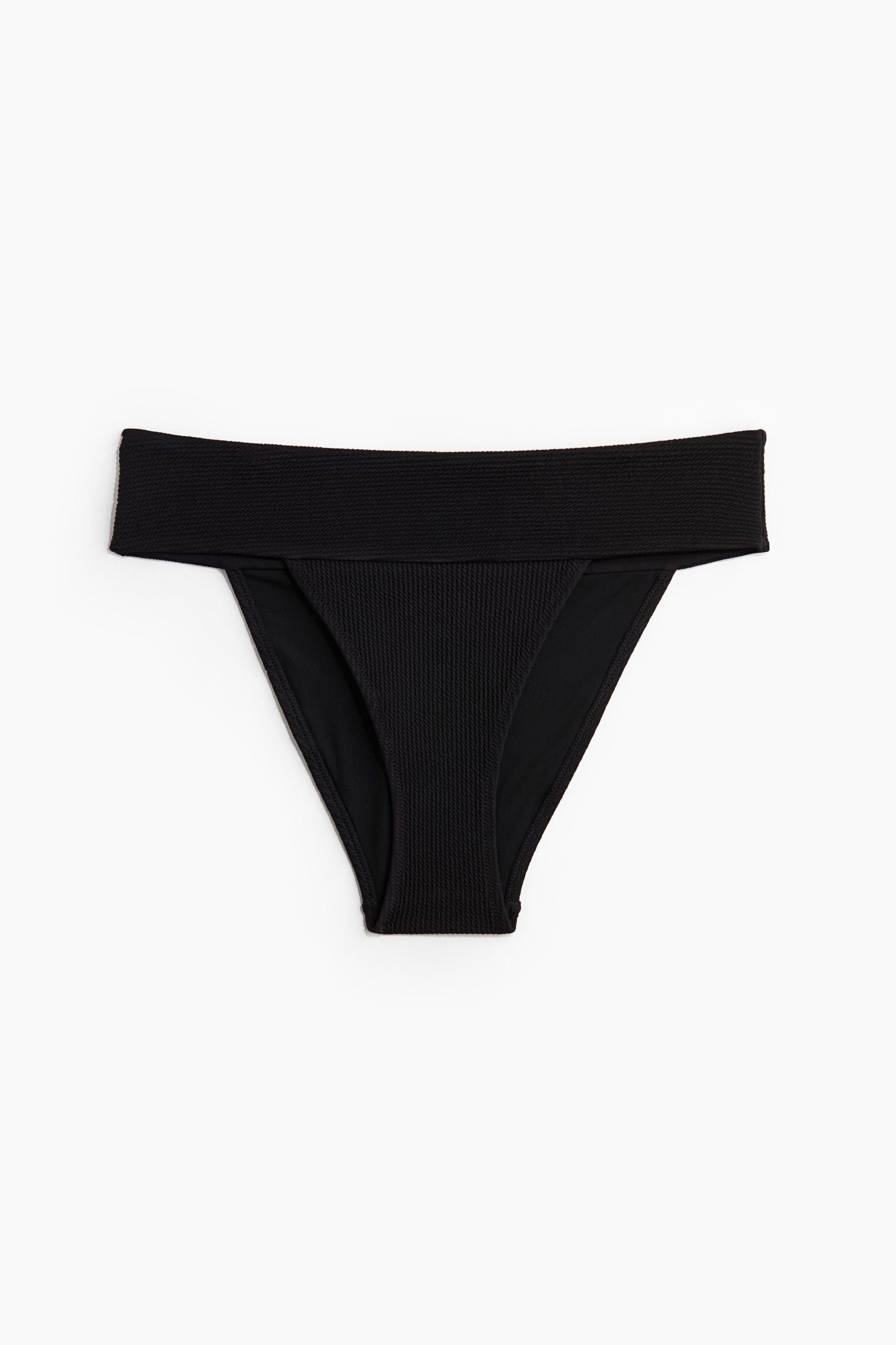 Slip bikini tanga sgambati - Nero/Marrone scuro/Bianco
