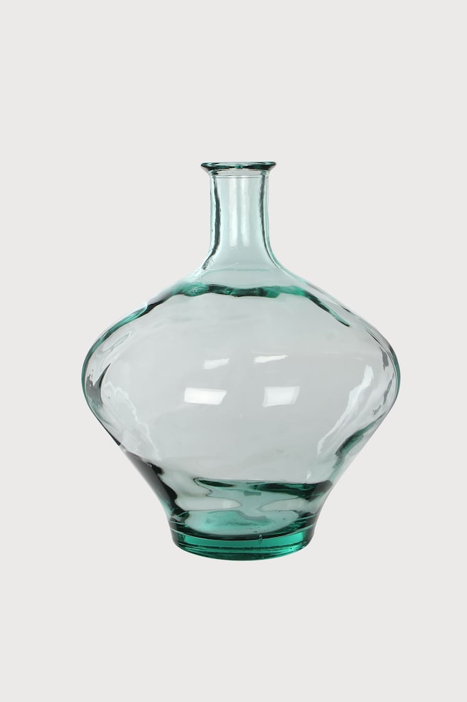 Flesvaas van gerecycled glas - Transparant - 1