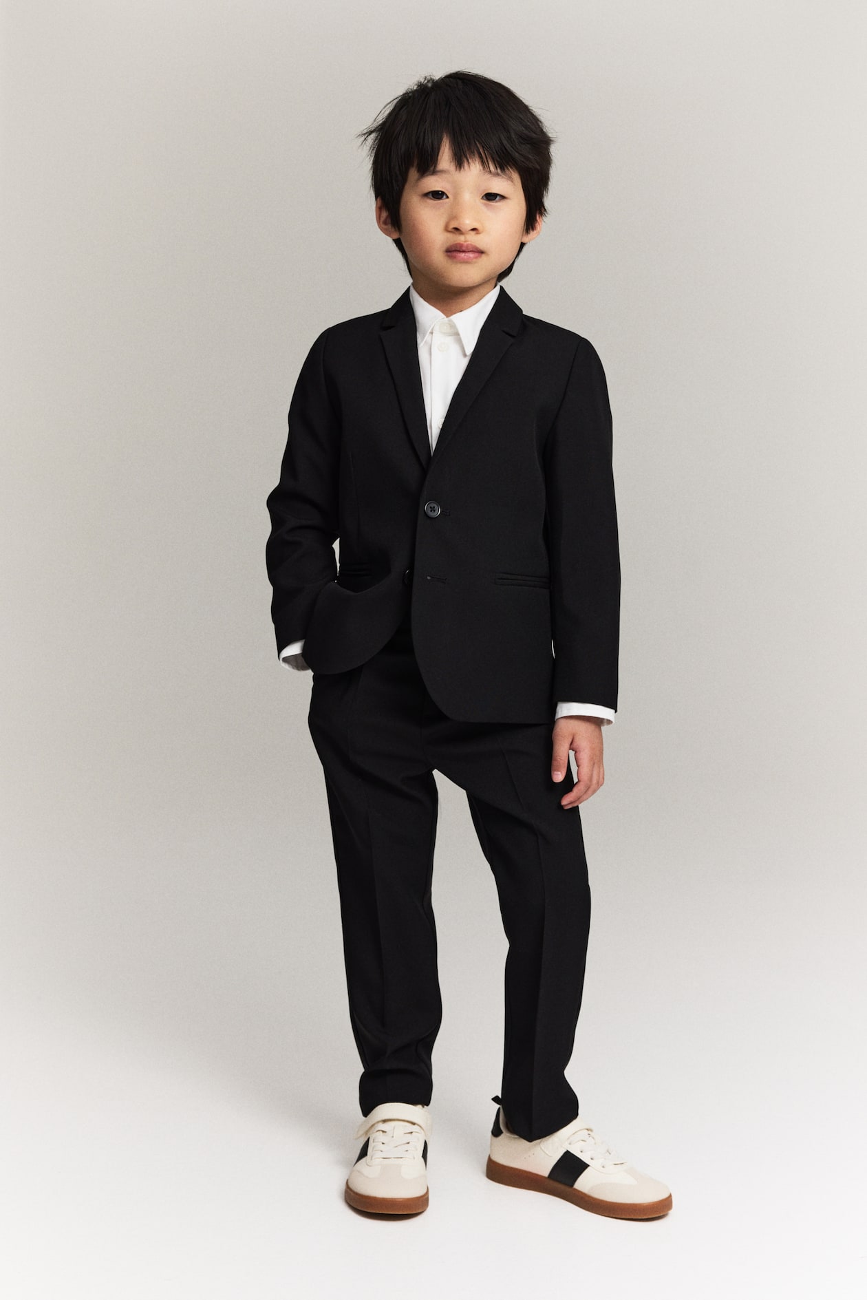 black dress shoes women's comfortable Black Slim Fit Suit Pants main image 0