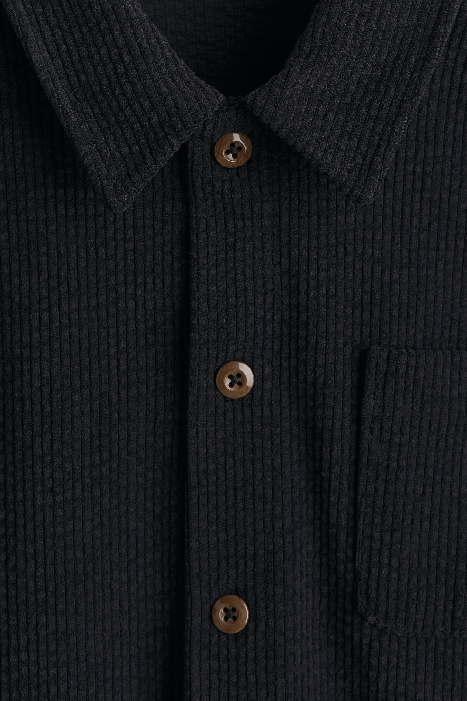 Детская рубашка H&M Jersey Overshirt, цвет: Тёмно-синий — фото 2