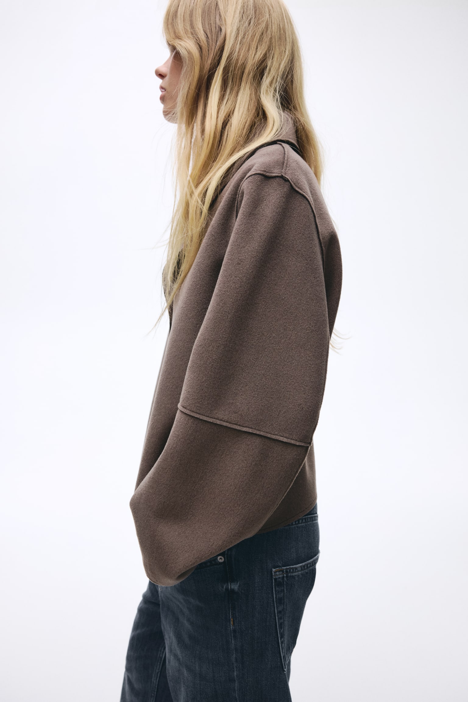 Veste avec col - Grège foncé - 3