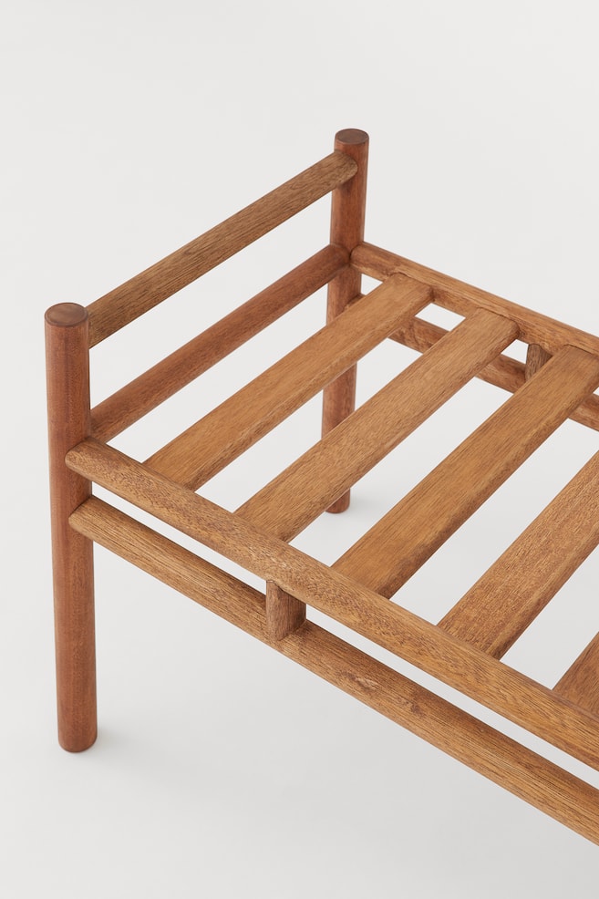 Meranti wood bench - Brown - 2