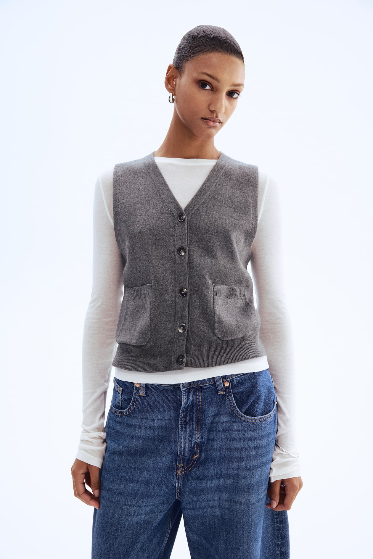 Fine-Knit Vest - image 2