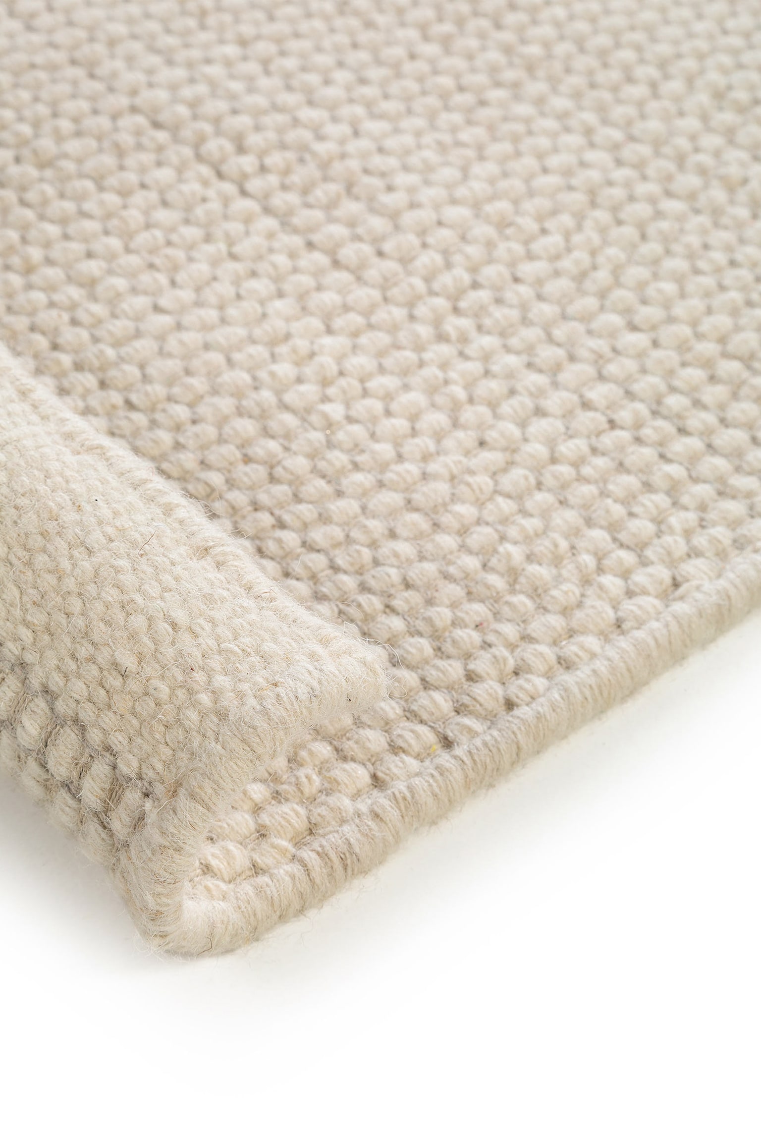 Tapis De Couloir En Laine Rocco - Blanc - 2