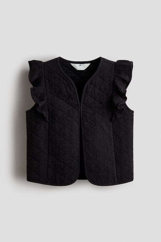 Детские жилеты H&M Flounced Cotton Muslin Vest