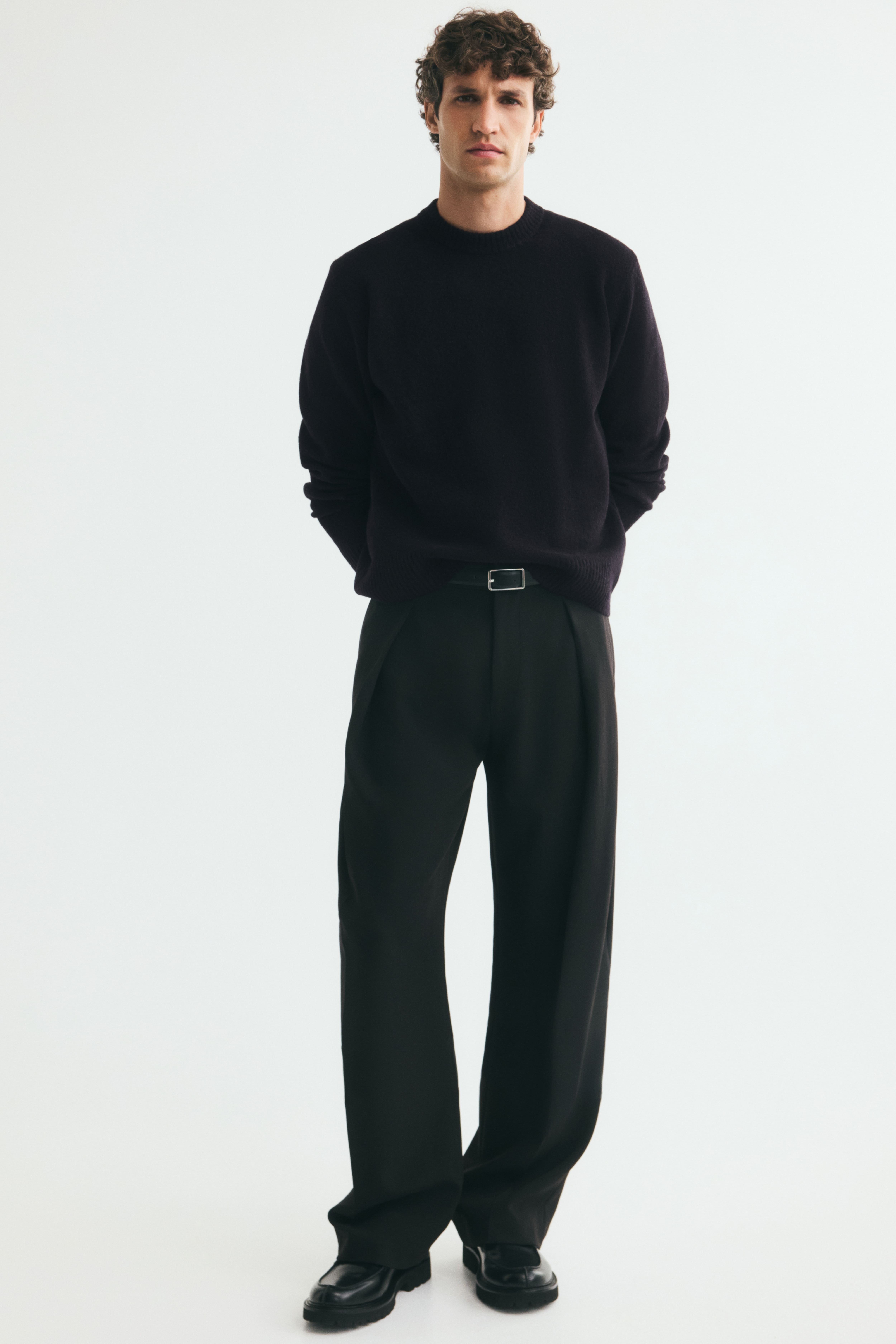 Regular-Fit Brushed Sweater