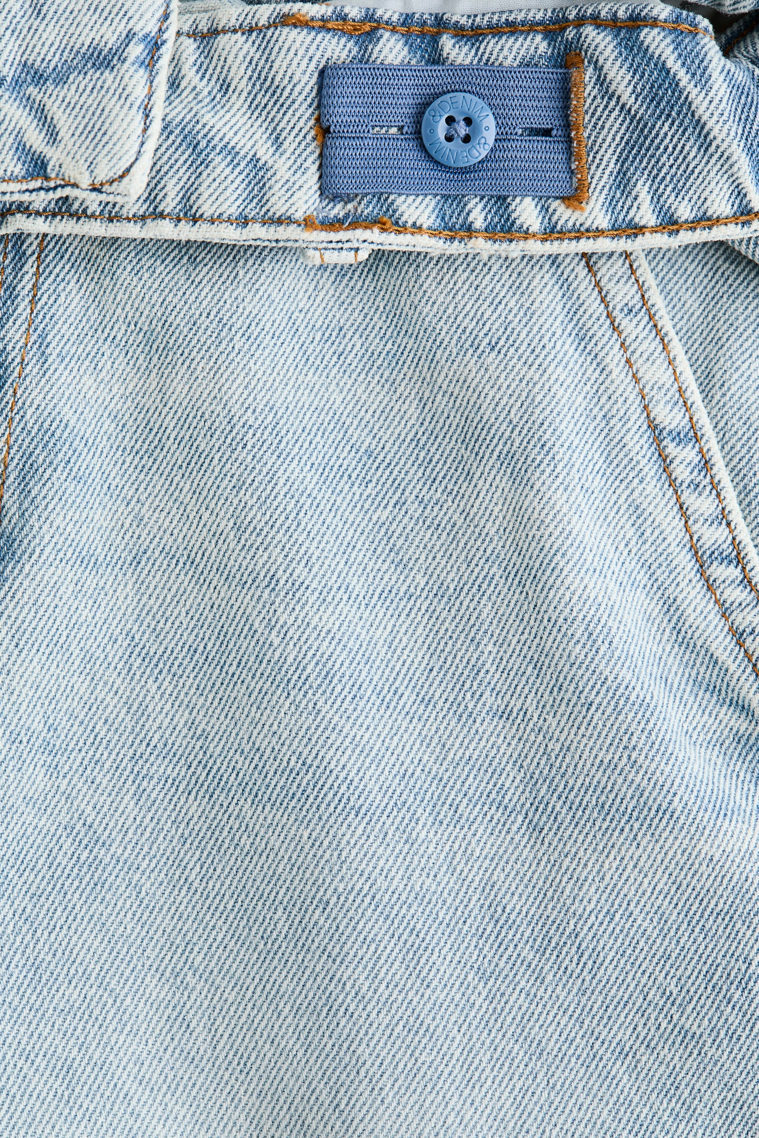 Baggy Fit Cargo Jeans - כחול ג'ינס בהיר/אפור ג'ינס בהיר - 3