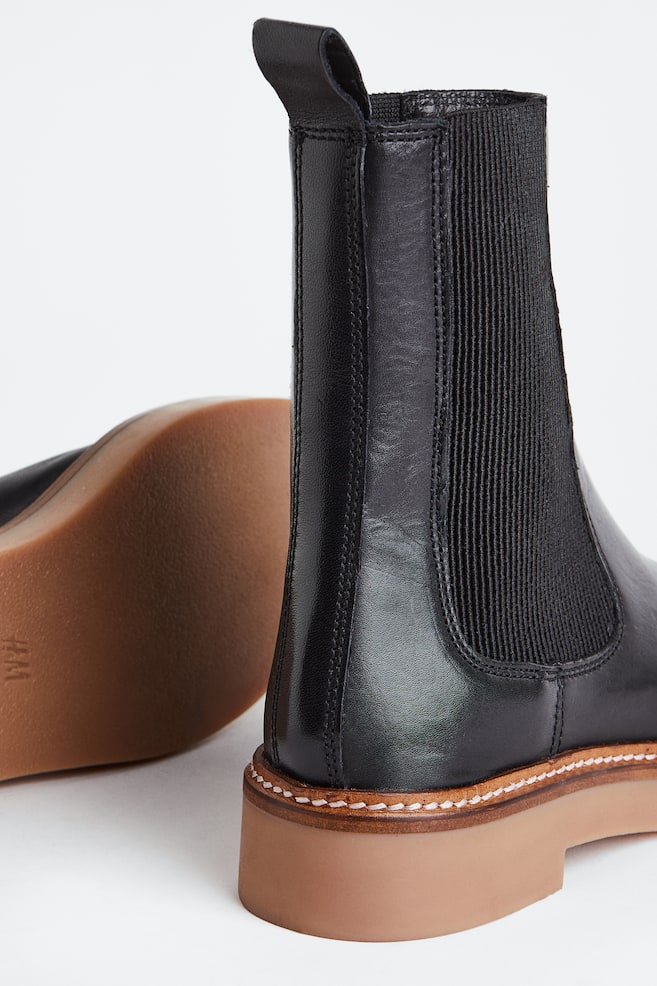 Leather Chelsea boots - Black - 6