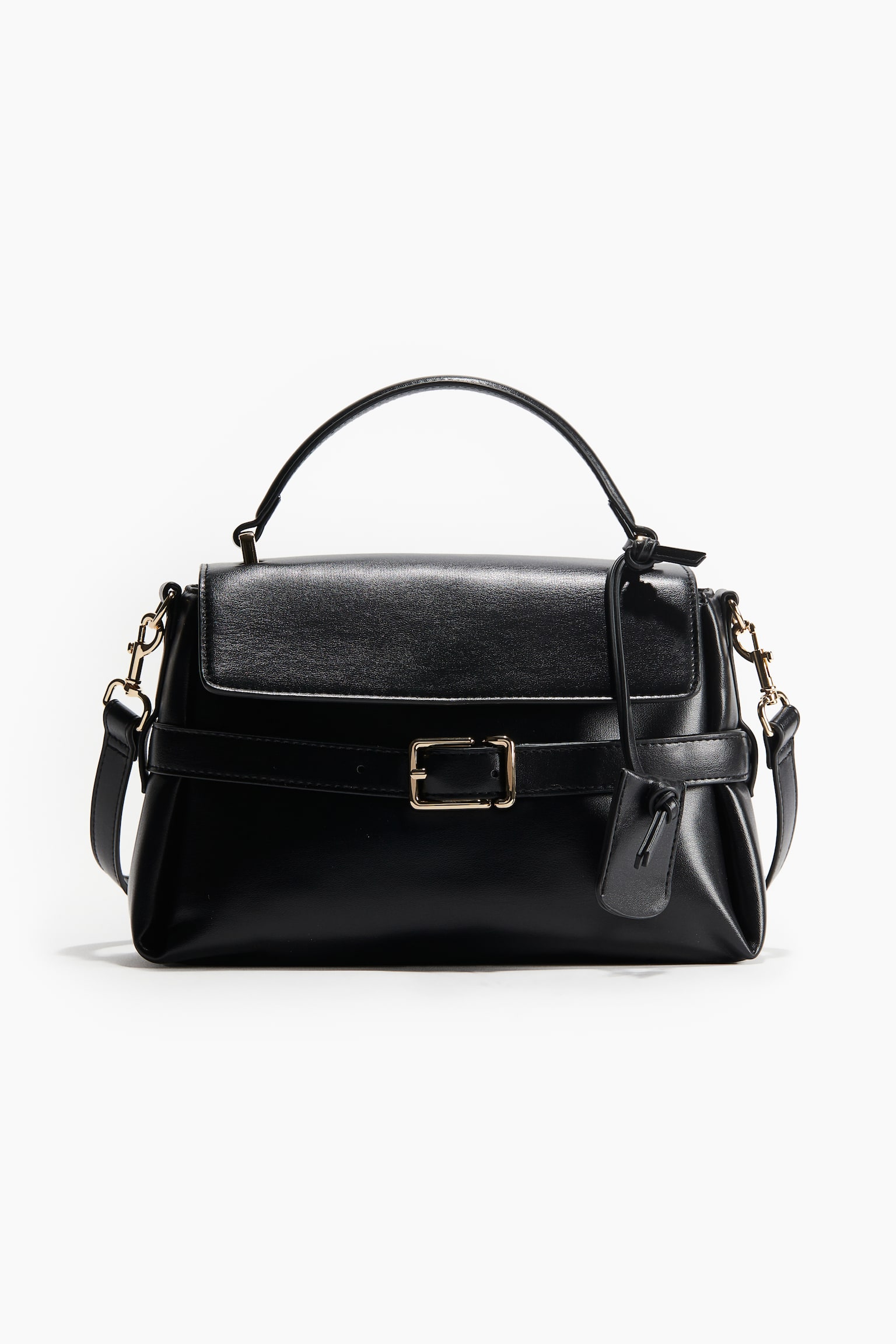 Strap-detail crossbody bag - Black - 1