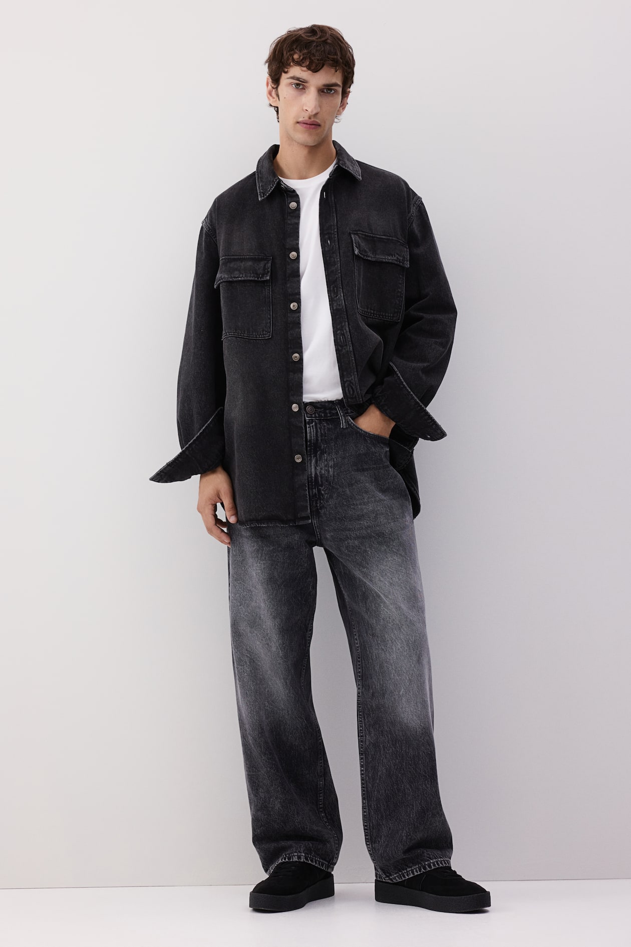 Men’s Gray Baggy Jeans | H&M CA