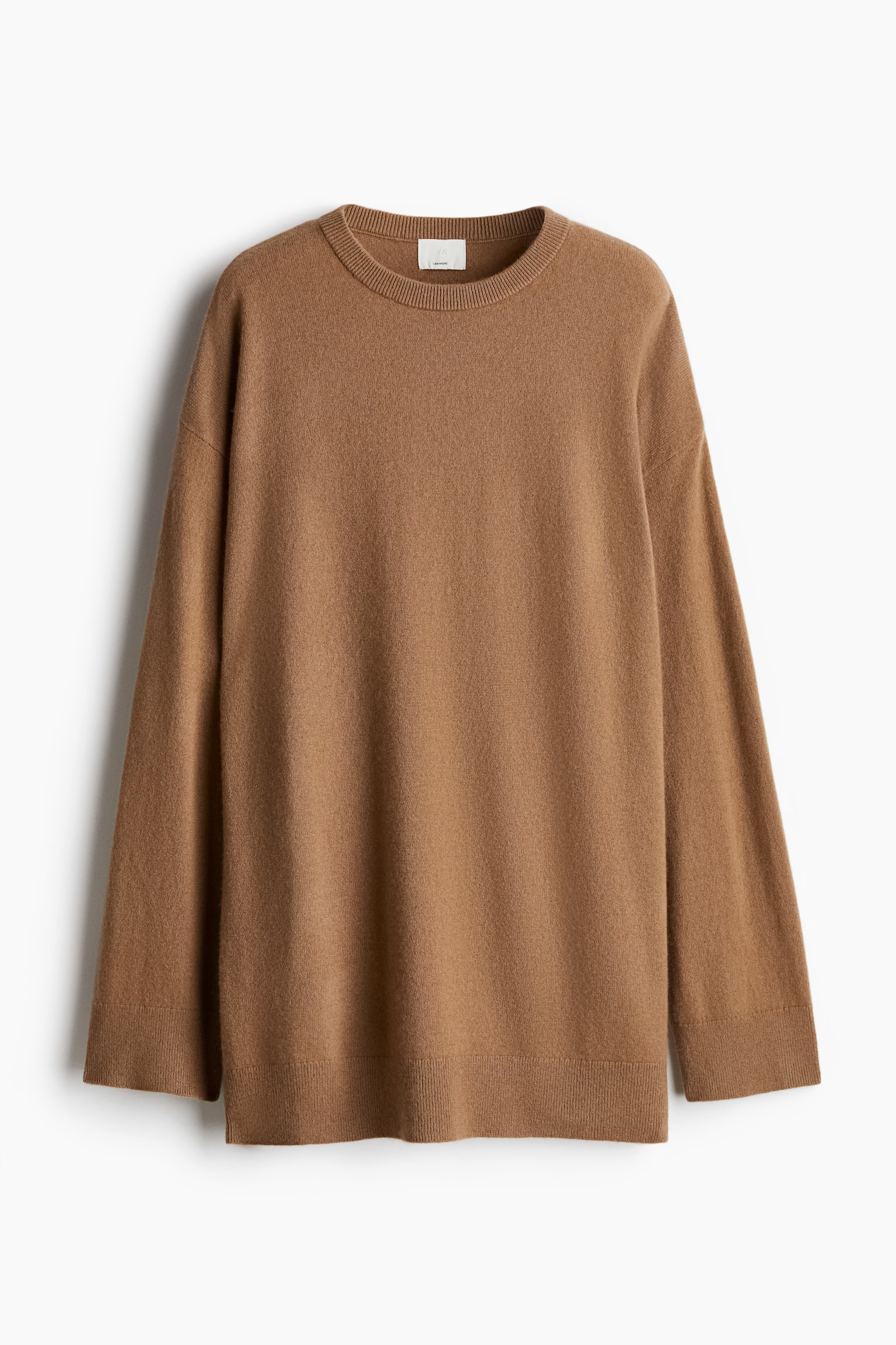 Oversized cashmere jumper - Dark beige/Light beige marl/Black/Light grey marl - 2