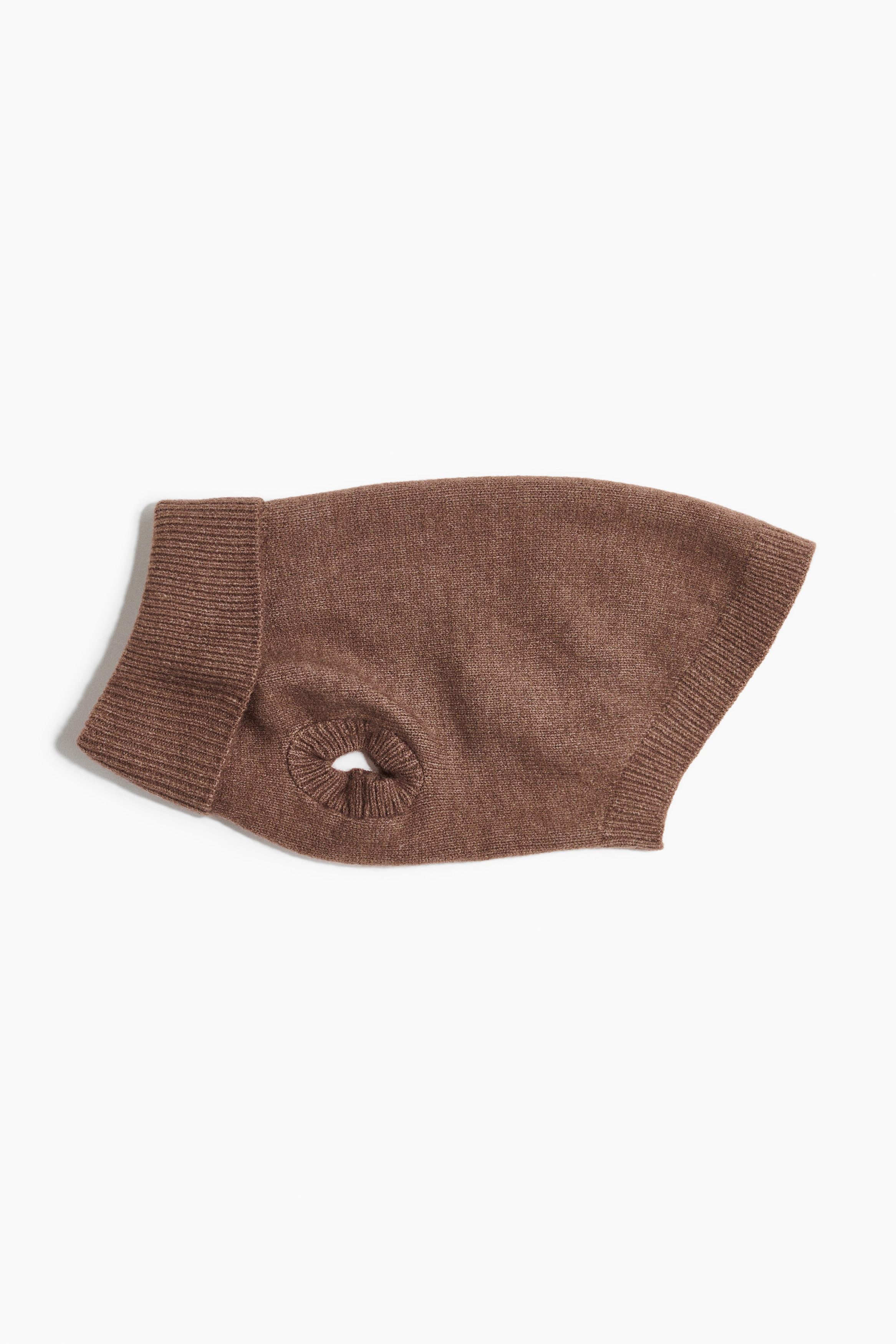Hundepullover in Feinstrick - Dunkelbeige