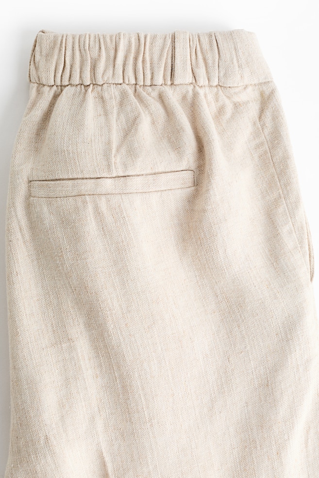MAMA Linen-Blend Dress Pants - Light beige/Black/Dark brown/Khaki green - 5