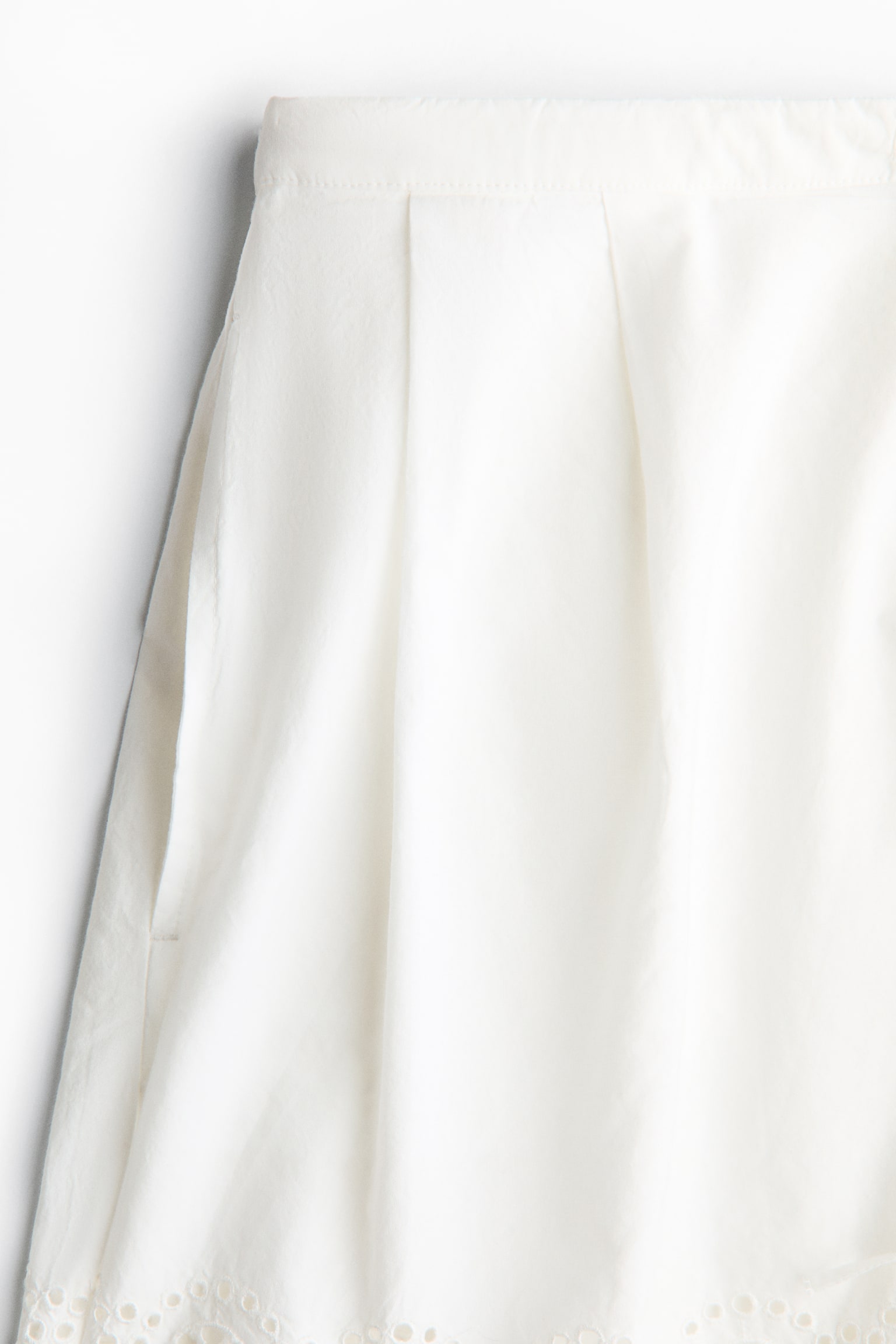 Женские шорты H&M Eyelet-Embroidered Cotton, цвет: Белый — фото 5
