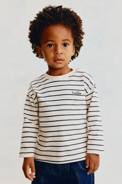 長袖コットンTシャツ
