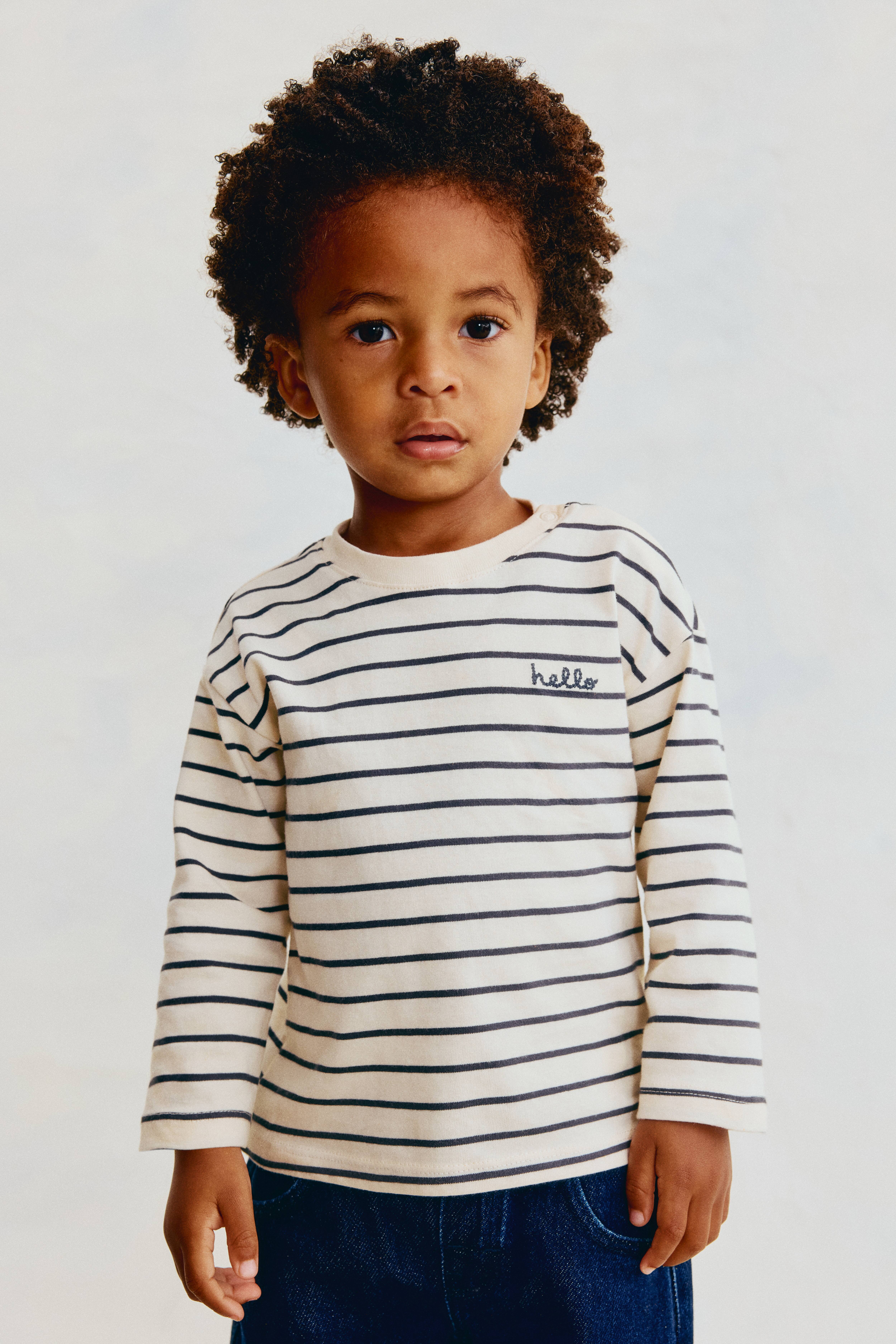 Long-Sleeved Cotton T-Shirt