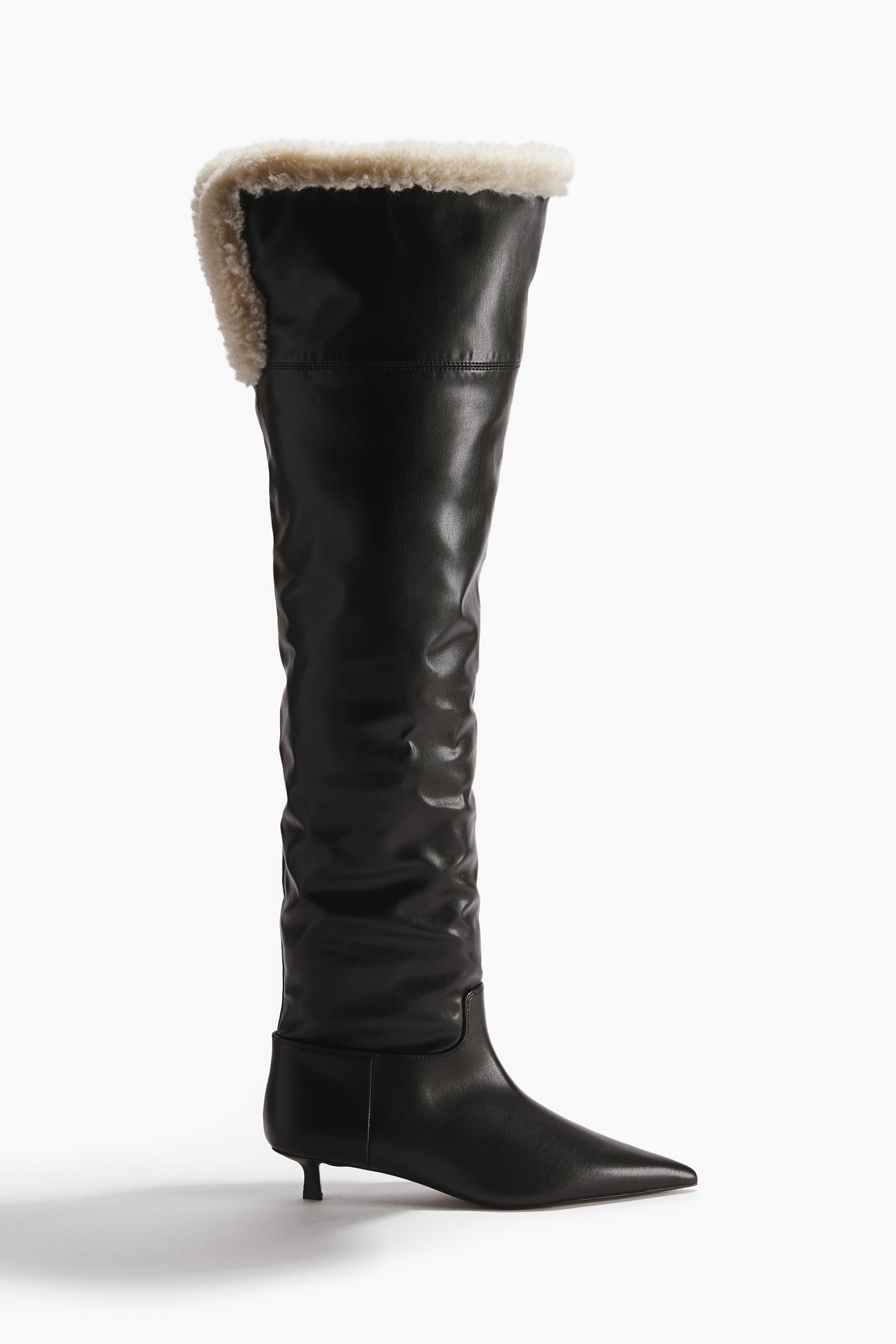 View larger image: Warm-lined boots - Black - Ladies | H&M MY 1