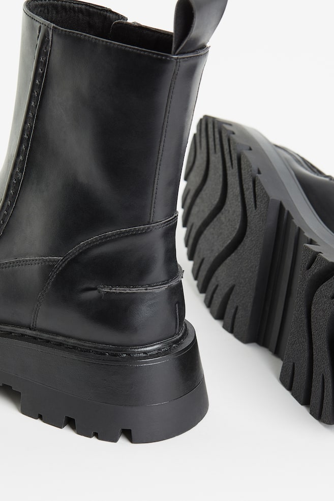Snaffle-trim boots - Black - 3