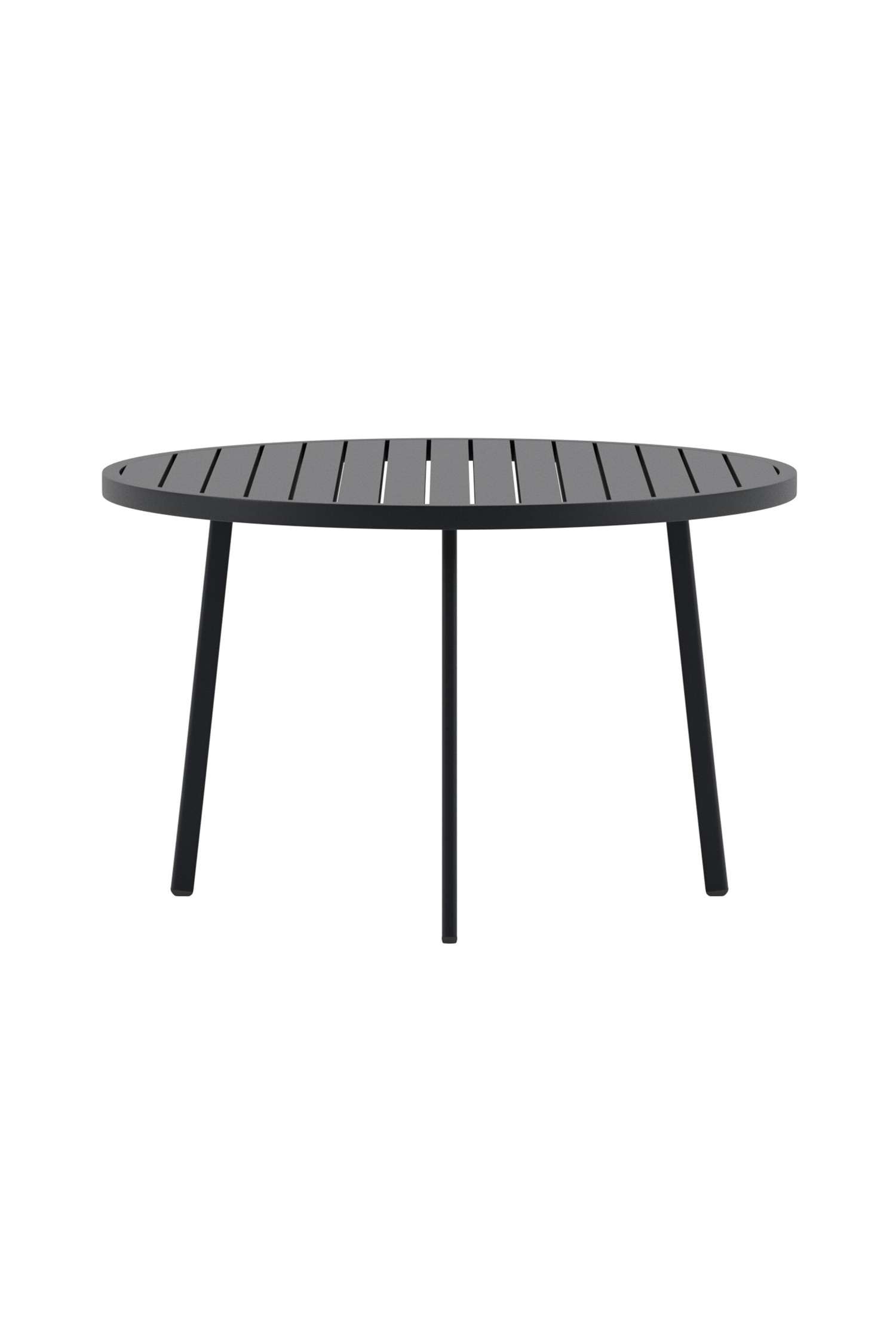 Tavolo Giardini Rotondo - Alluminio, Nero/Alluminio, Beige