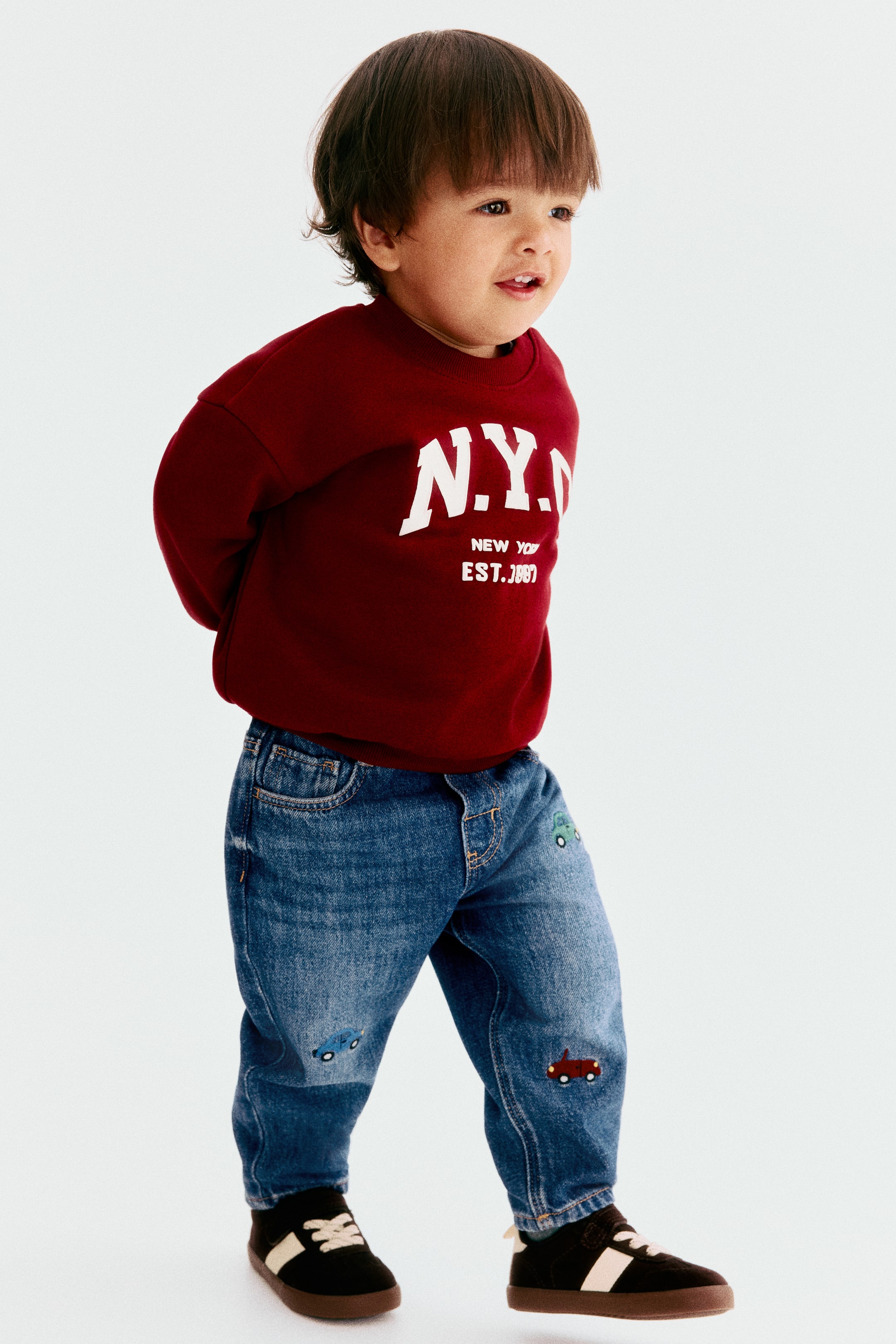 H&M Embroidery-Motif Jeans — фото 3