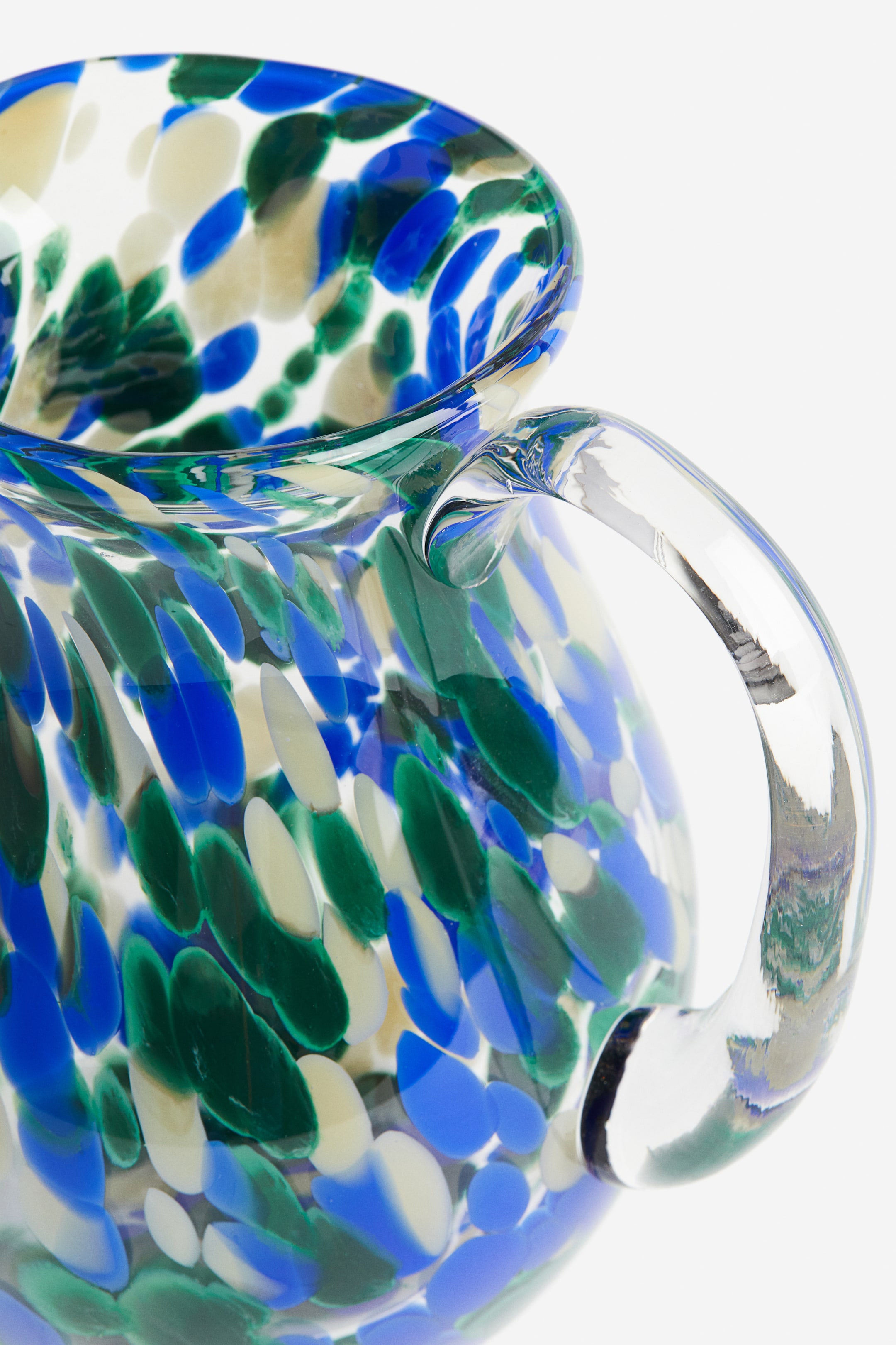 Patterned glass jug - Green/Patterned - Home All | H&M GB